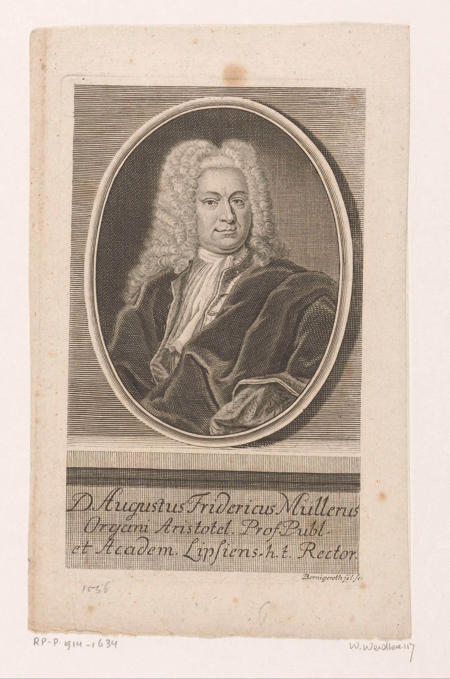 Portret van August Friedrich Müller
