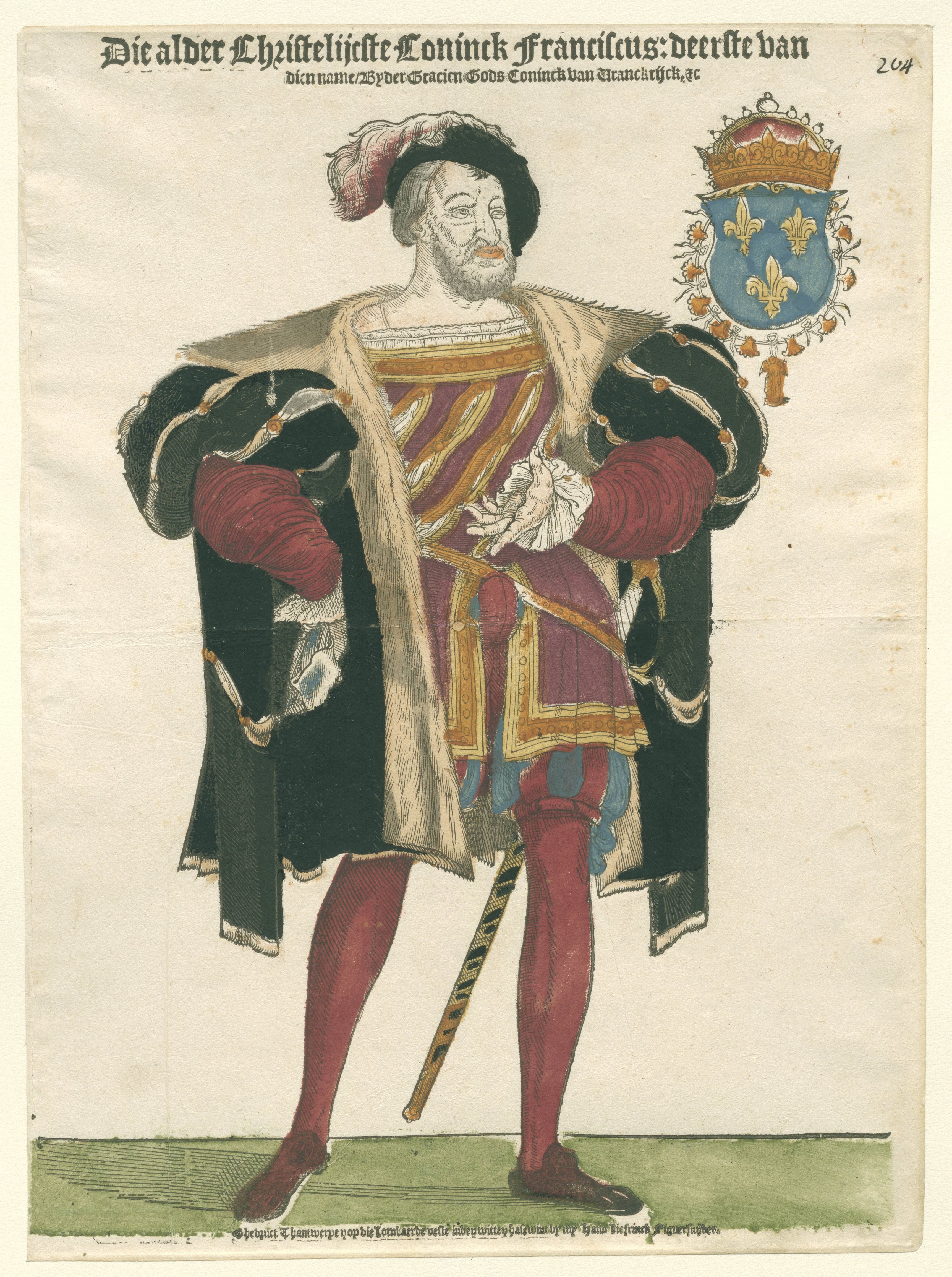 Portret van koning Frans I van Frankrijk