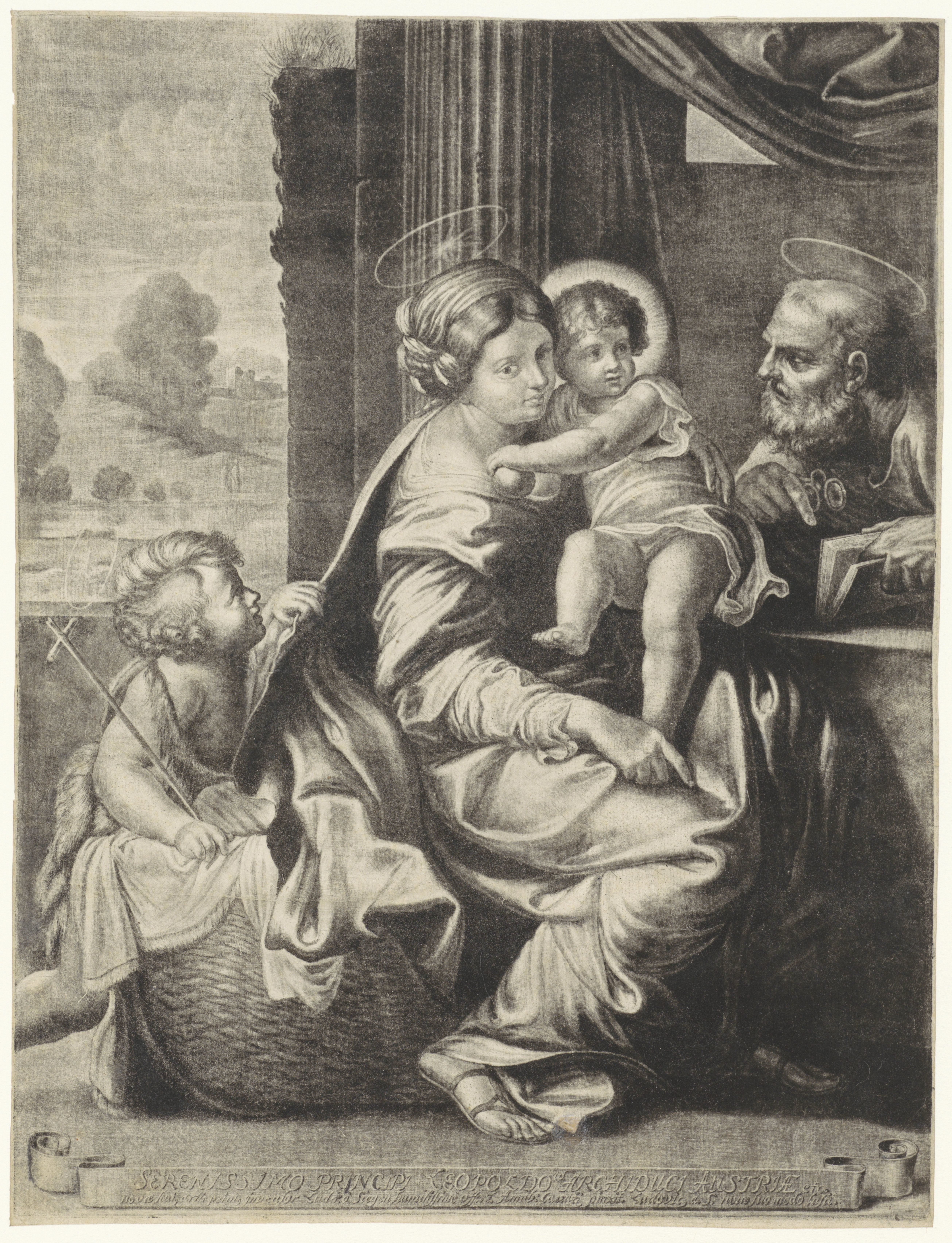 Heilige Familie met Johannes de Doper