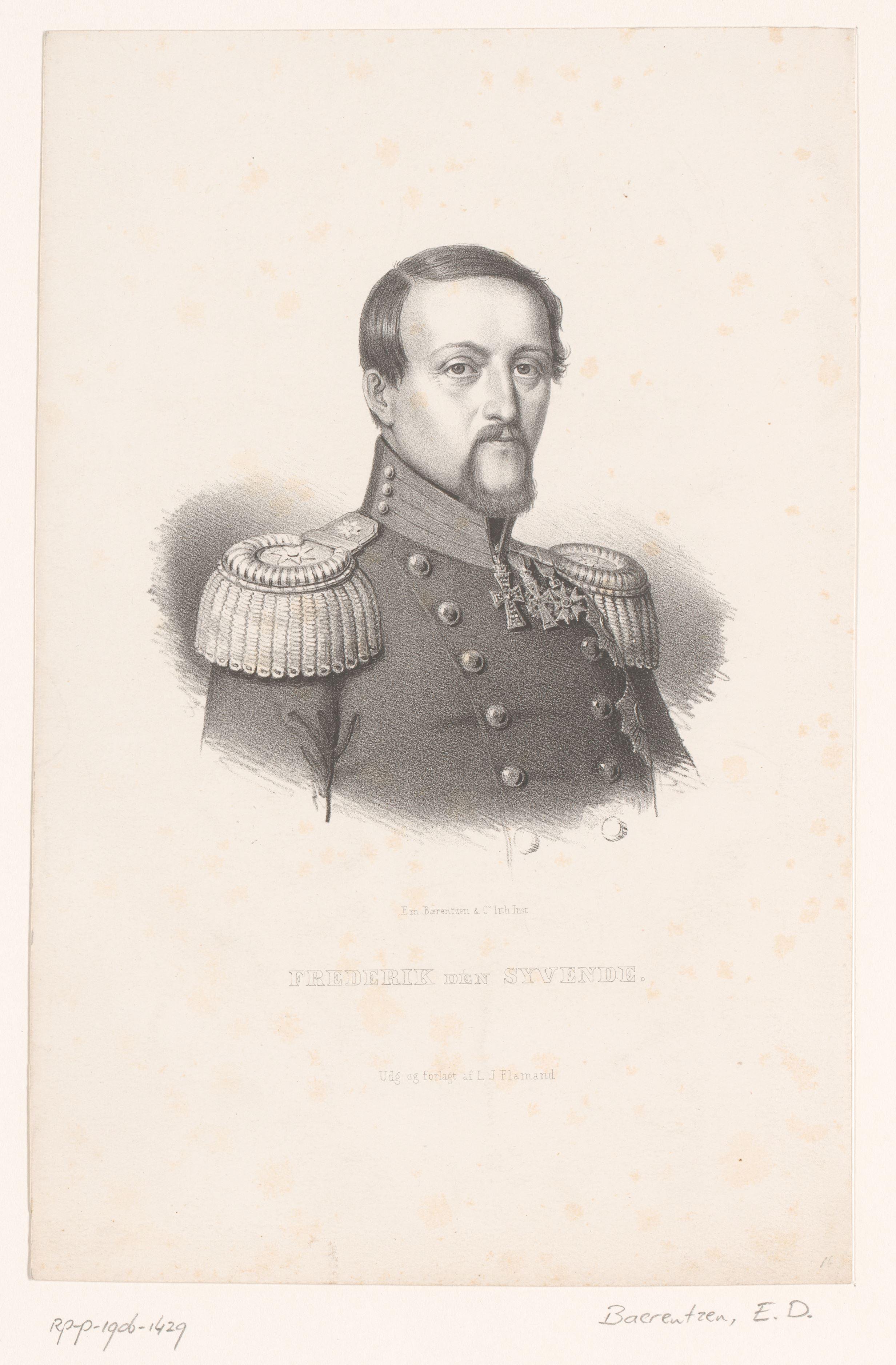 Portret van Koning Frederik VII