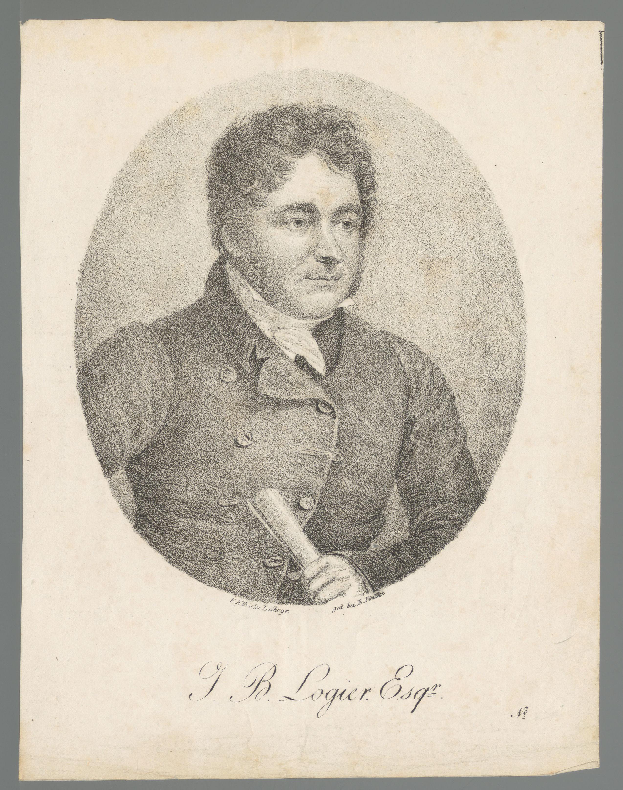 Portret van Johann Bernhard Logier