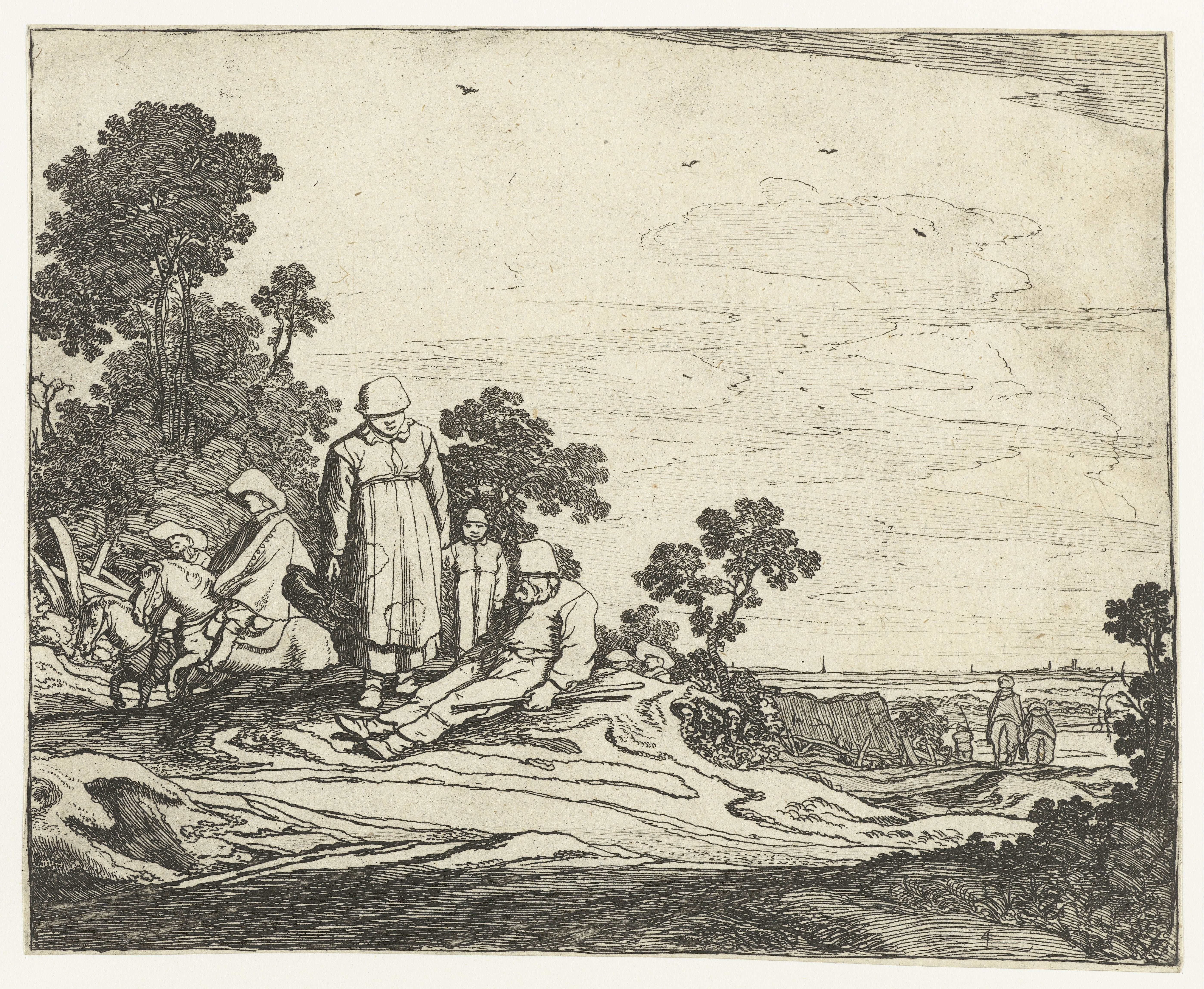 Landschap met ruiters