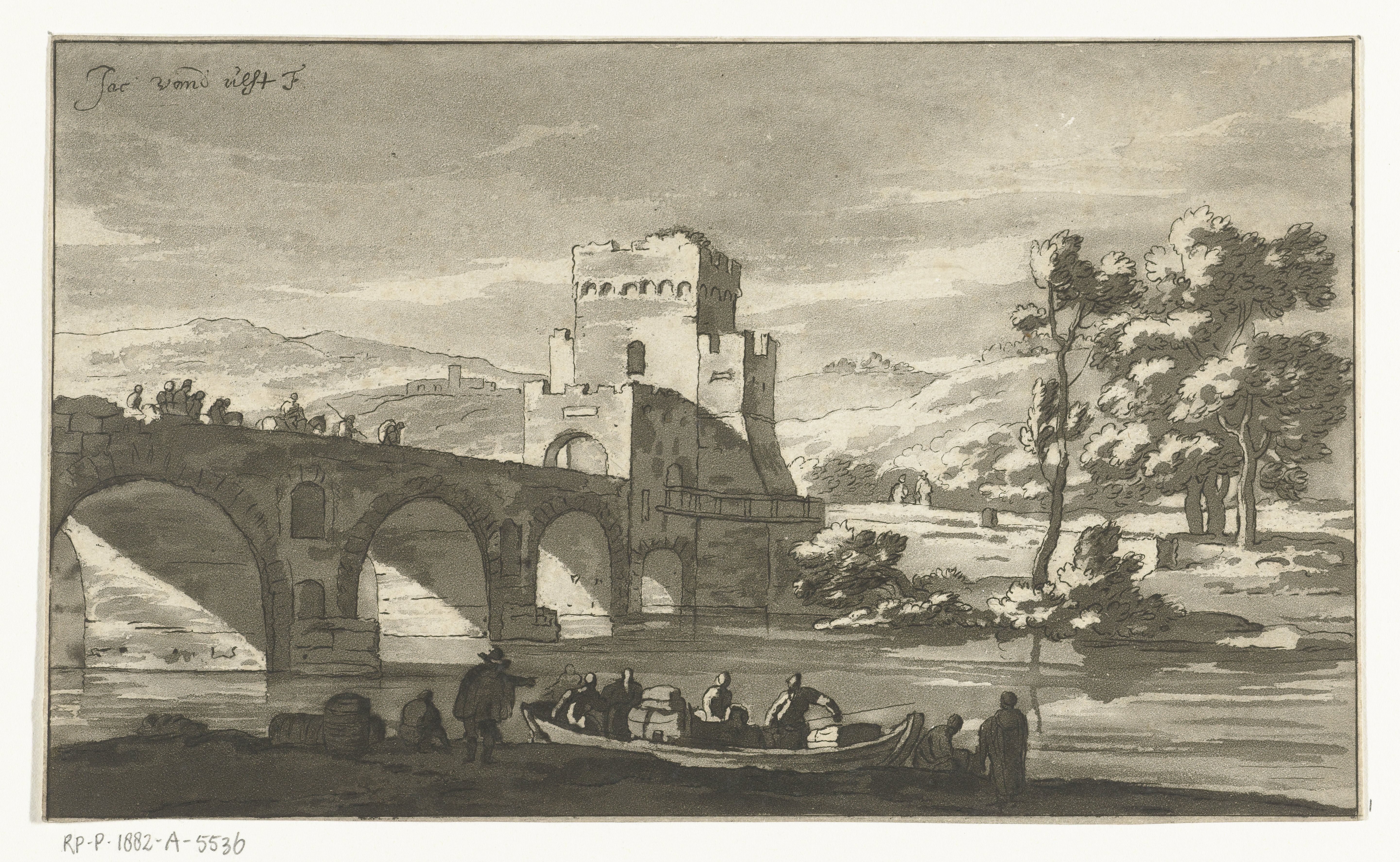 Ponte Molle bij Rome