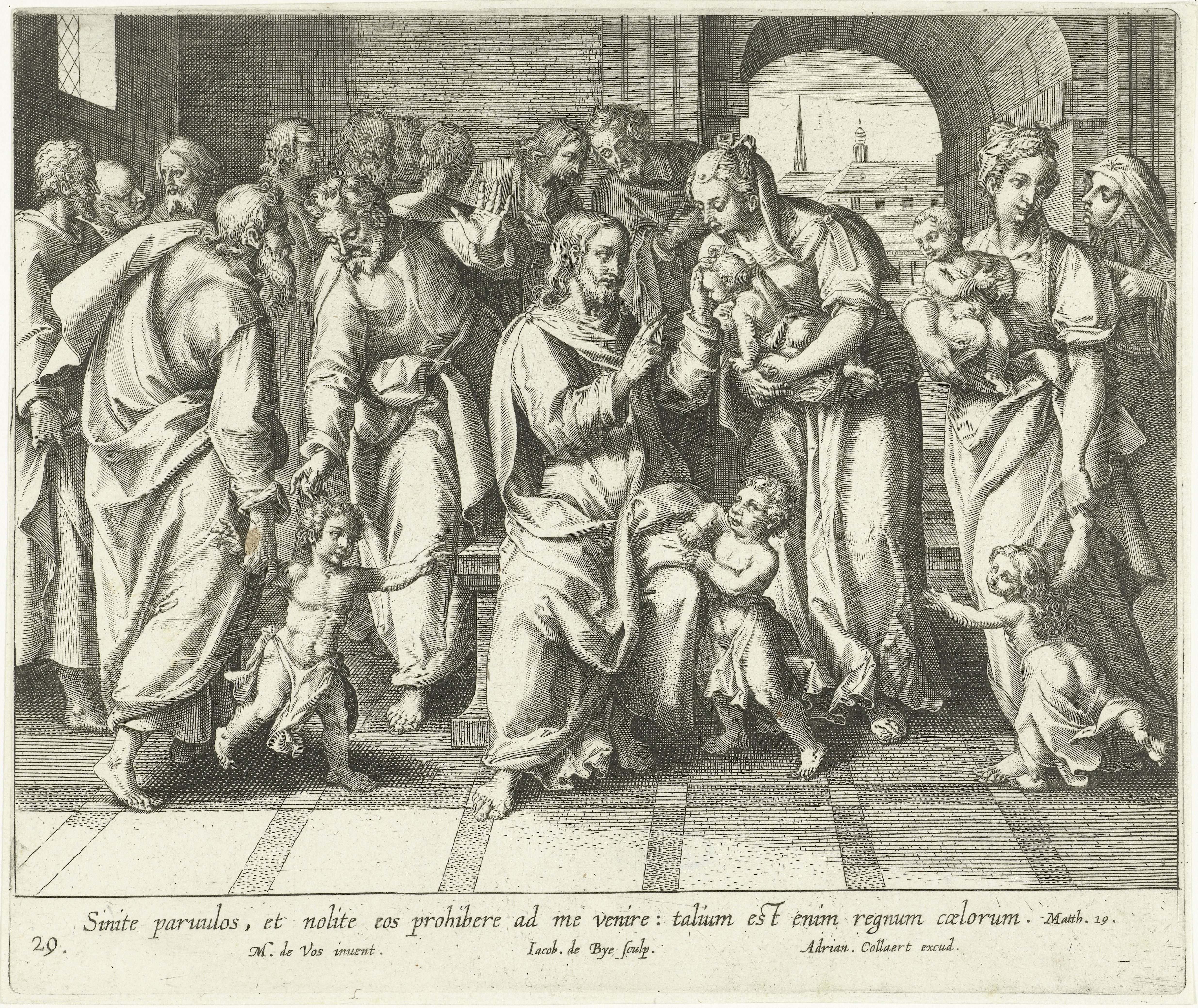 Christus zegent de kinderen