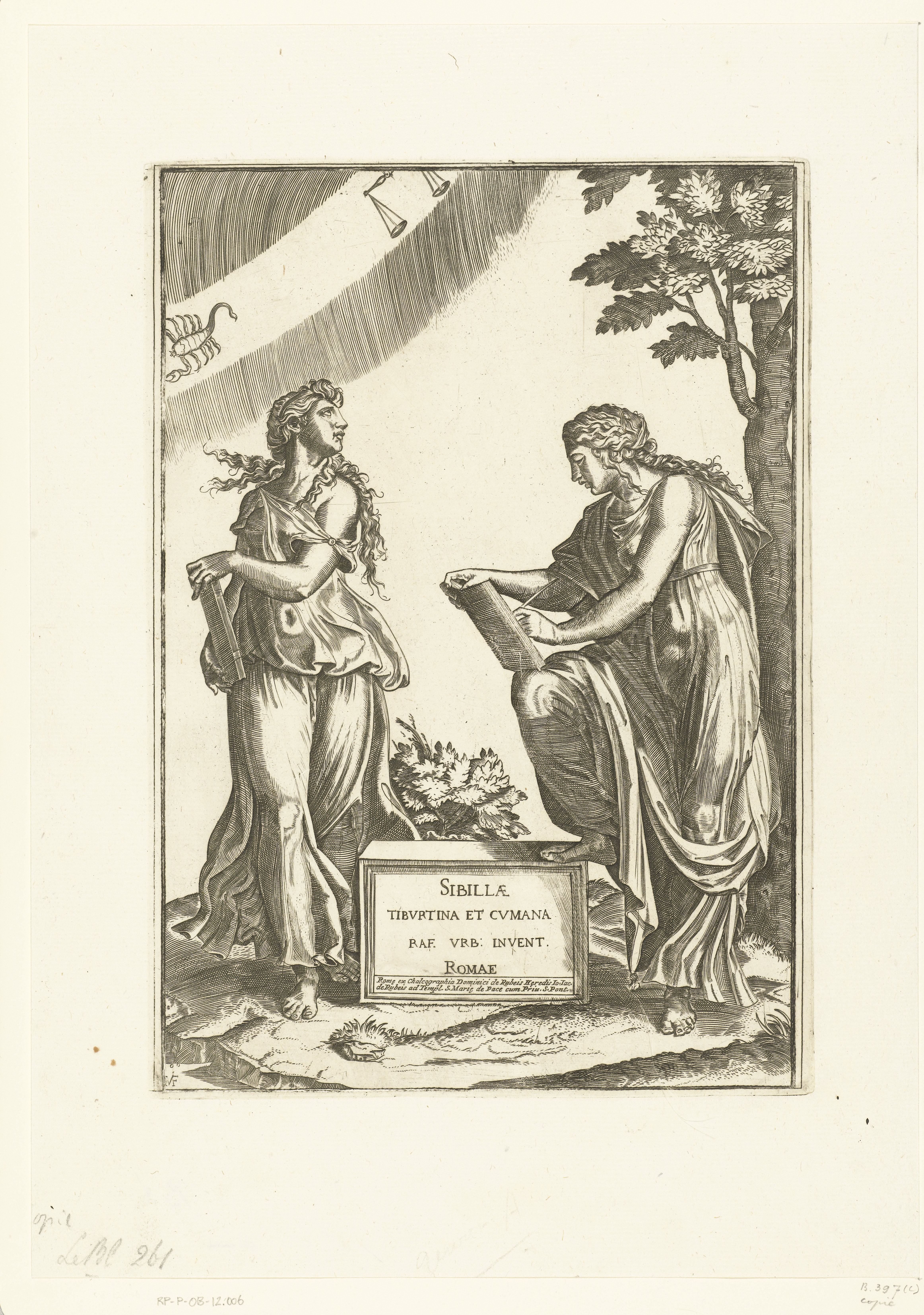 Twee vrouwen met tekens weegschaal (Libra) en schorpioen (Scorpio) van de dierenriem