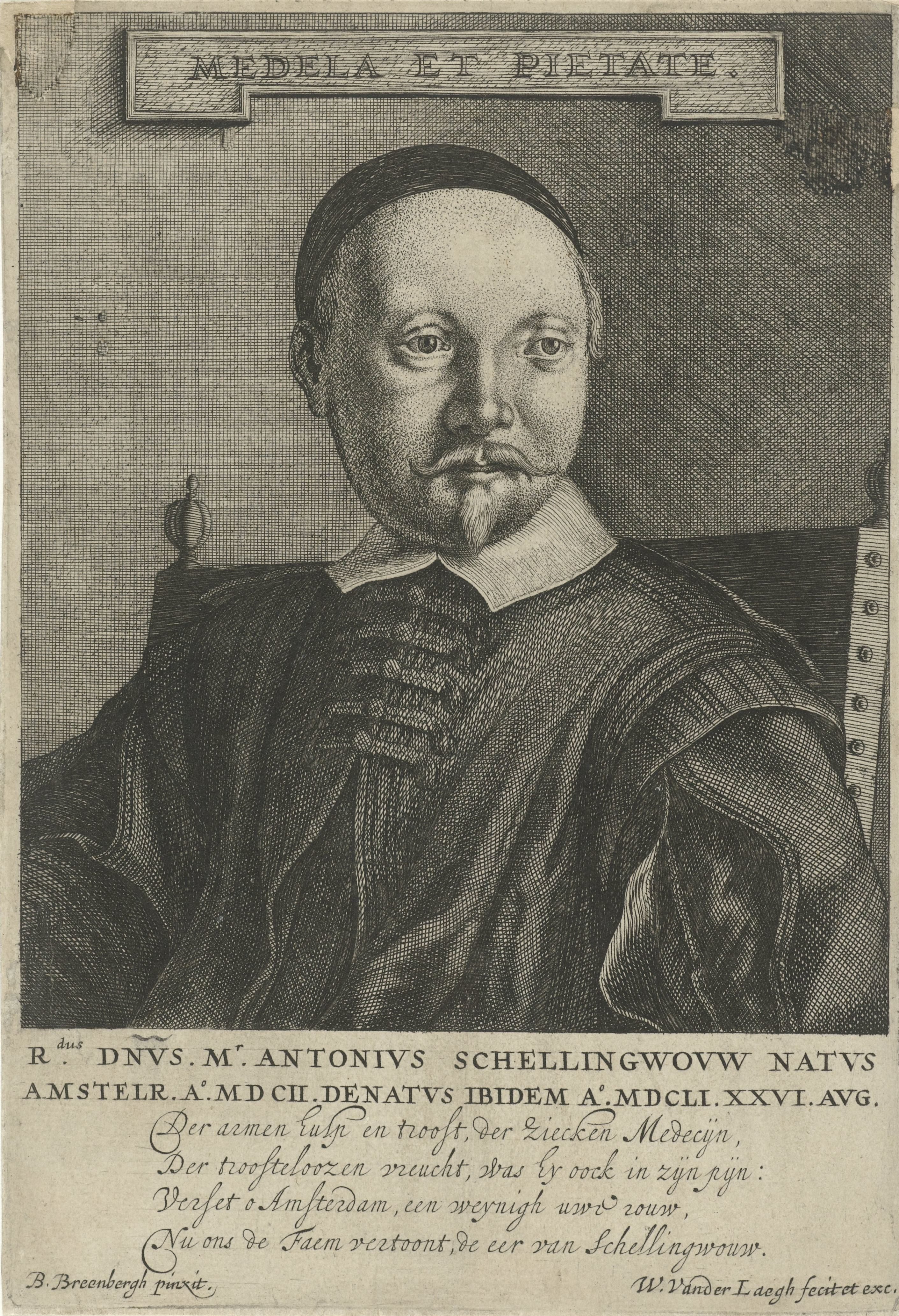 Portret van Antonius Schellingwou