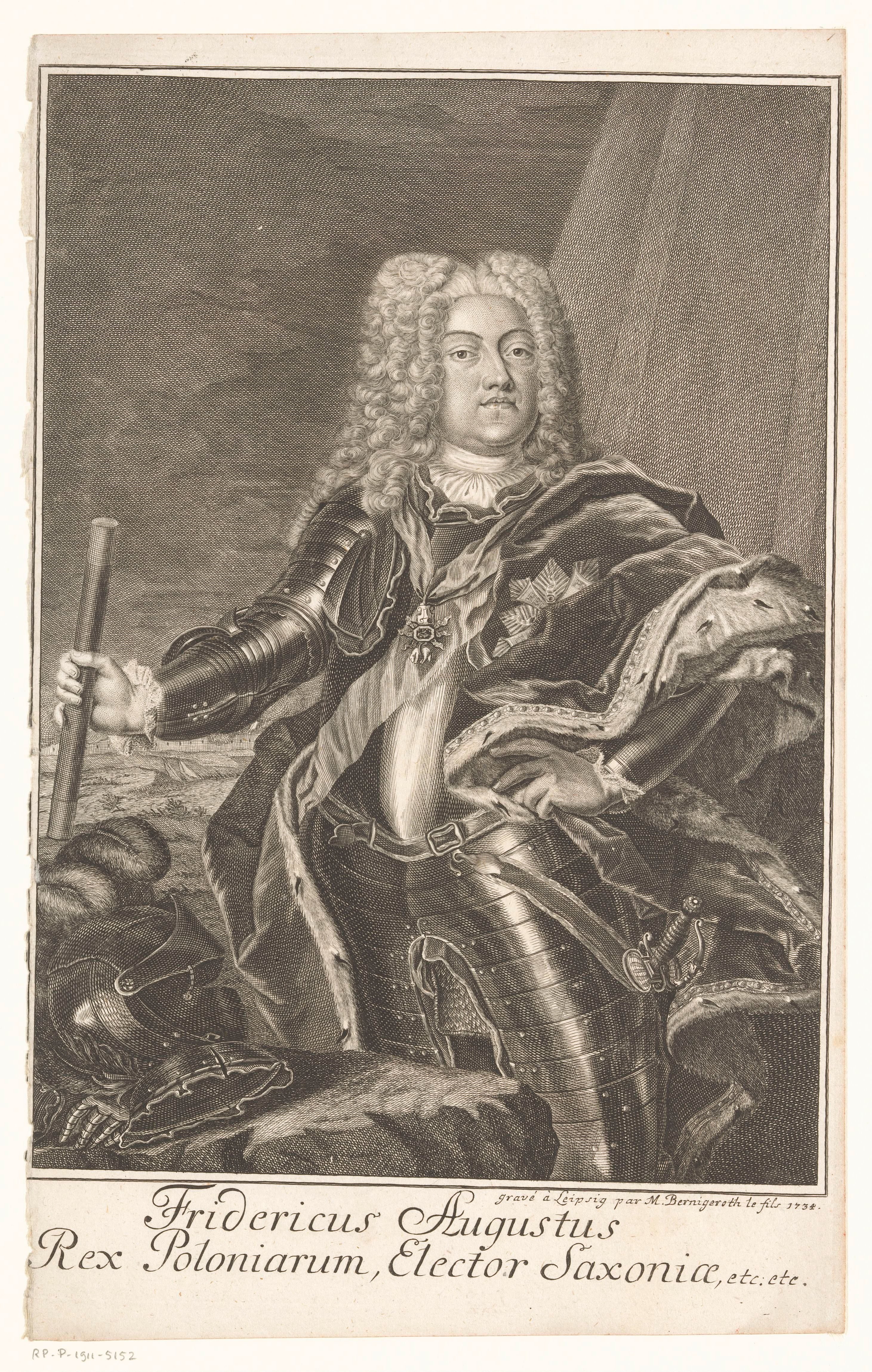 Portret van August III van Polen