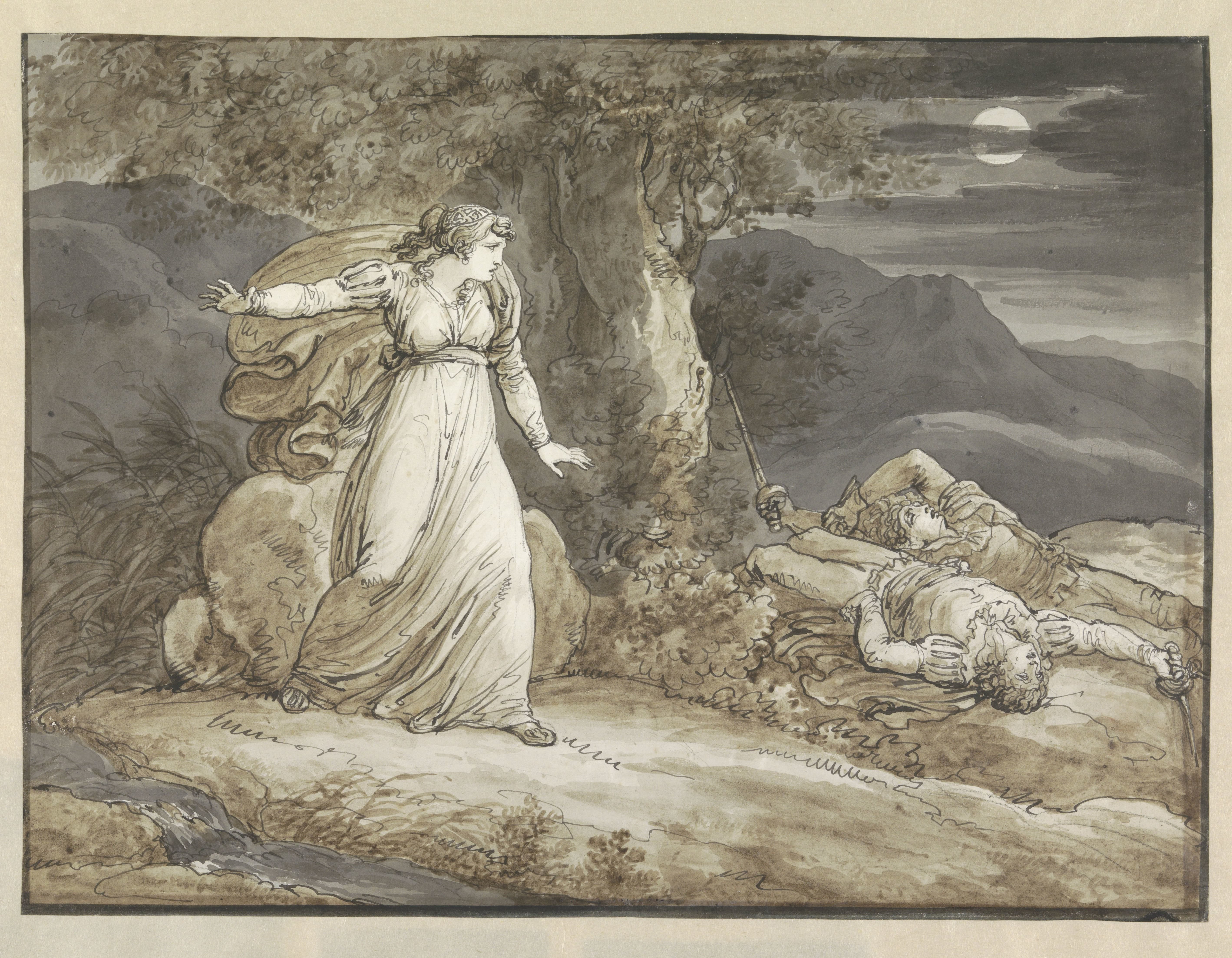 Colma Discovering the Dead Bodies of Salgar and her Brother