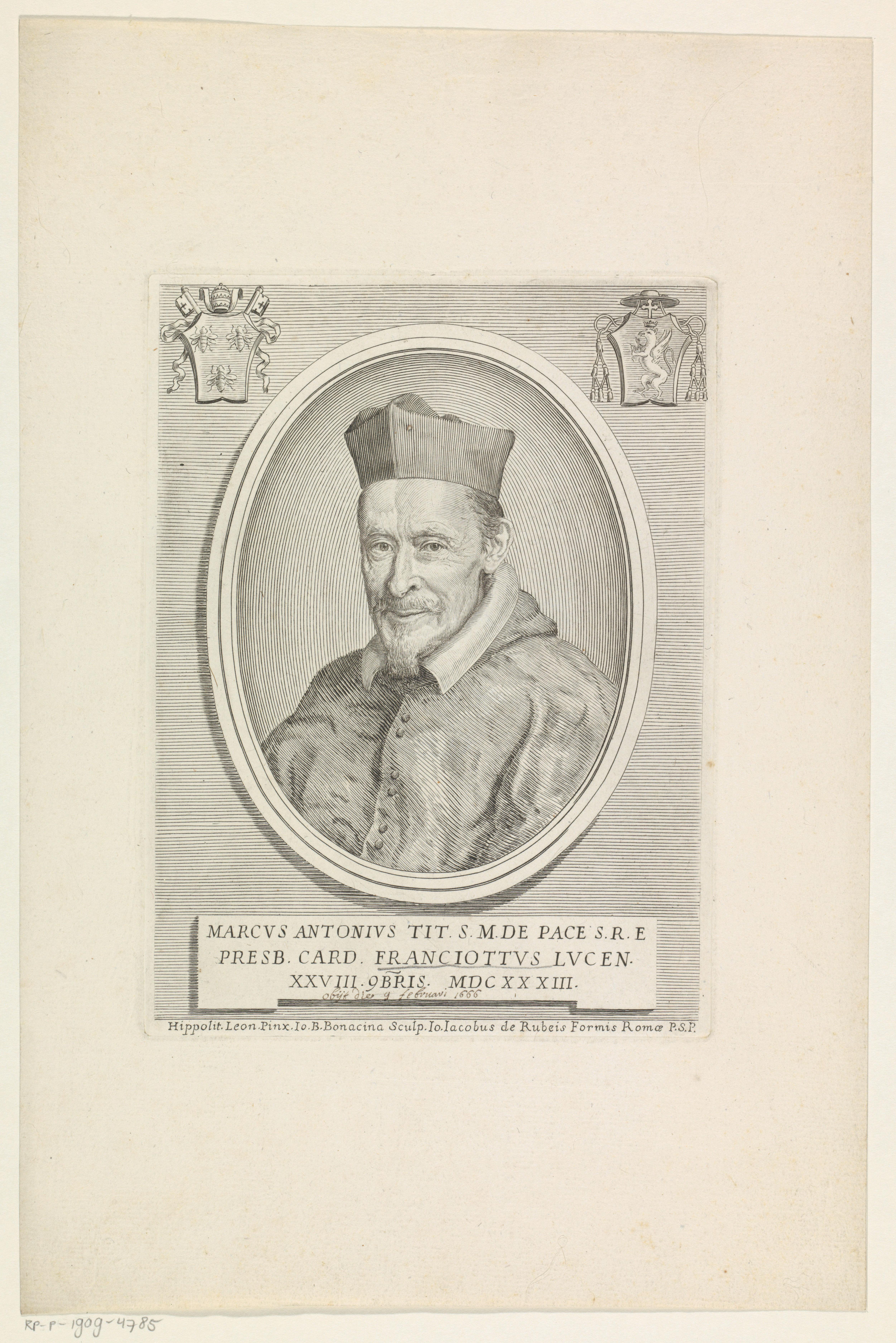 Portret van kardinaal Marco Antonio Franciotti