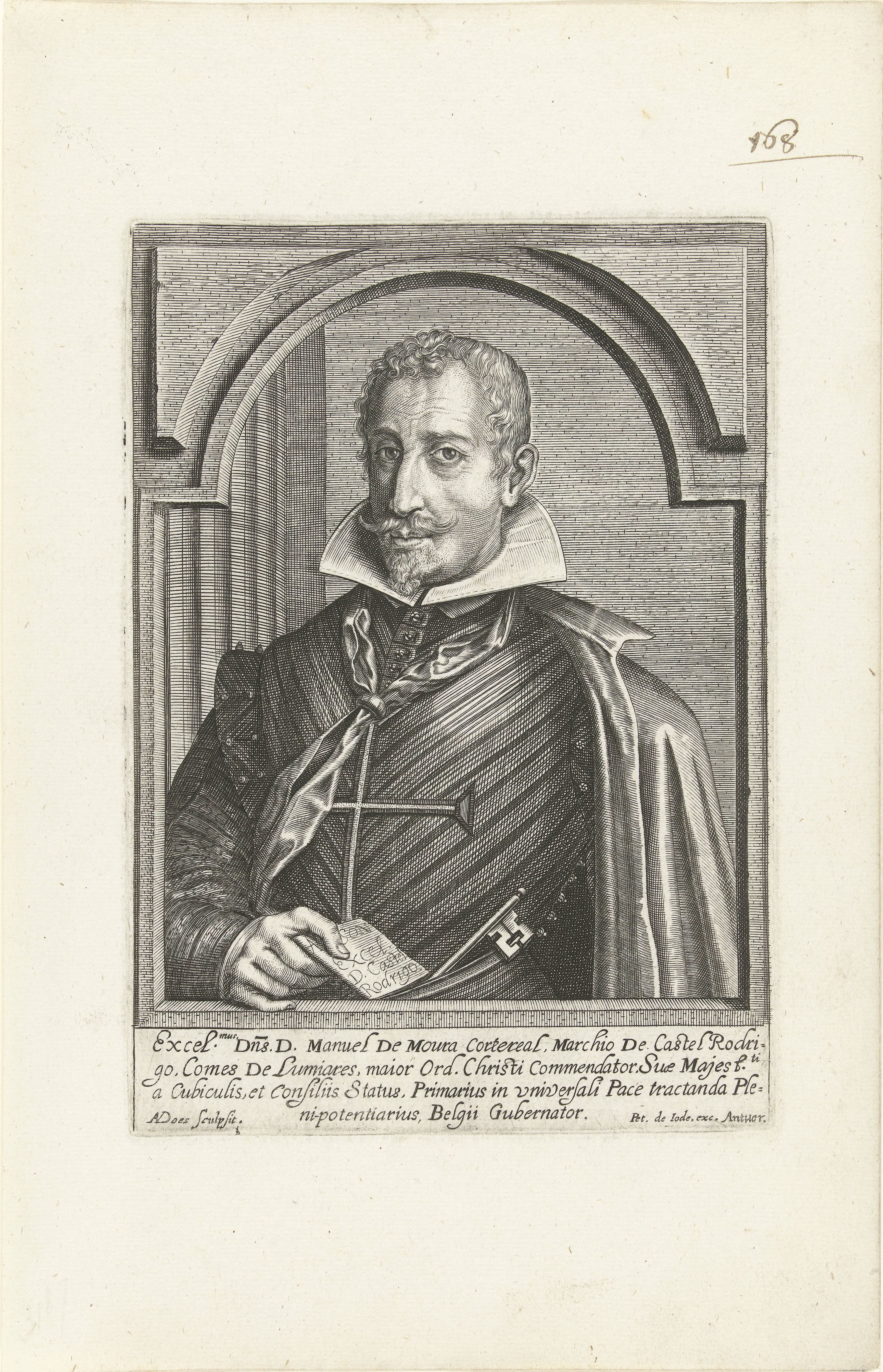 Portret van Don Manuel de Castel Rodrigo