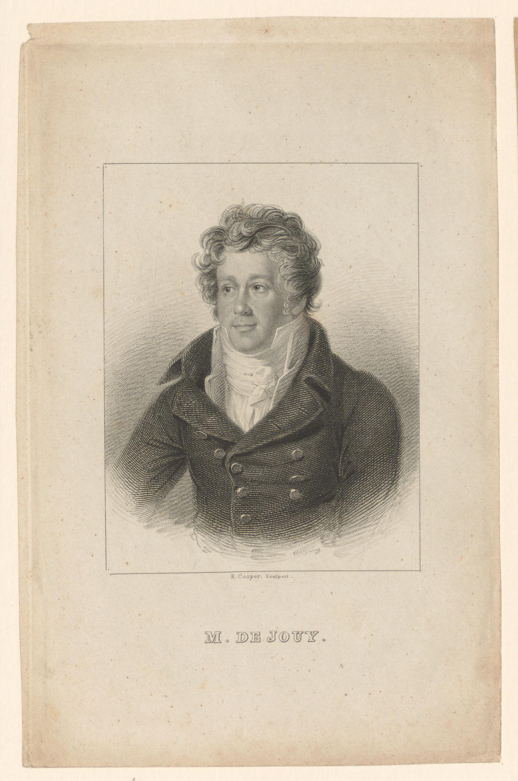 Portret van Victor-Joseph Étienne de Jouy