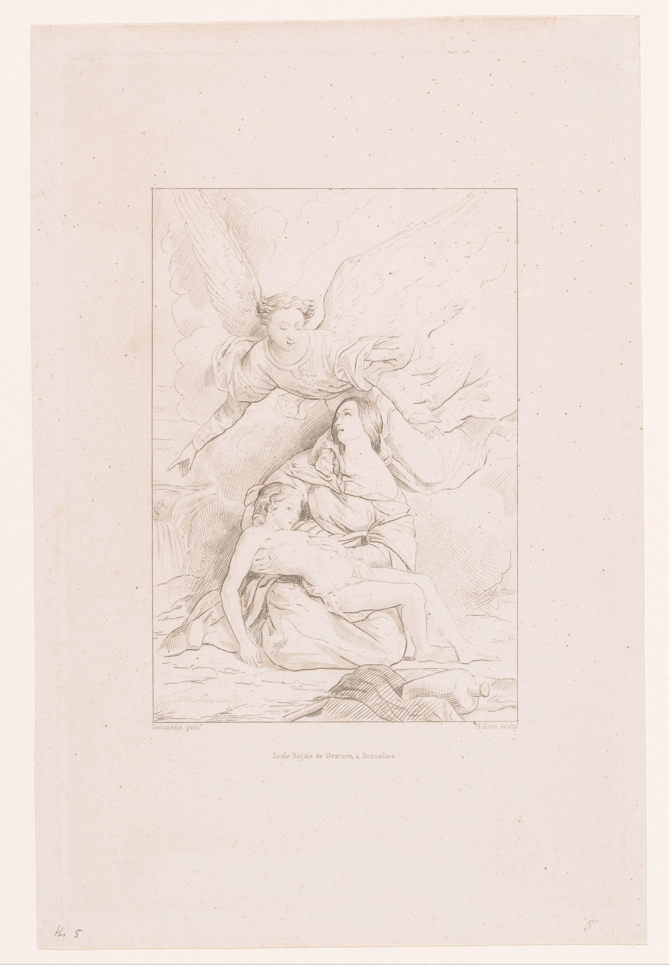 Hagar en Ismaël in de woestijn