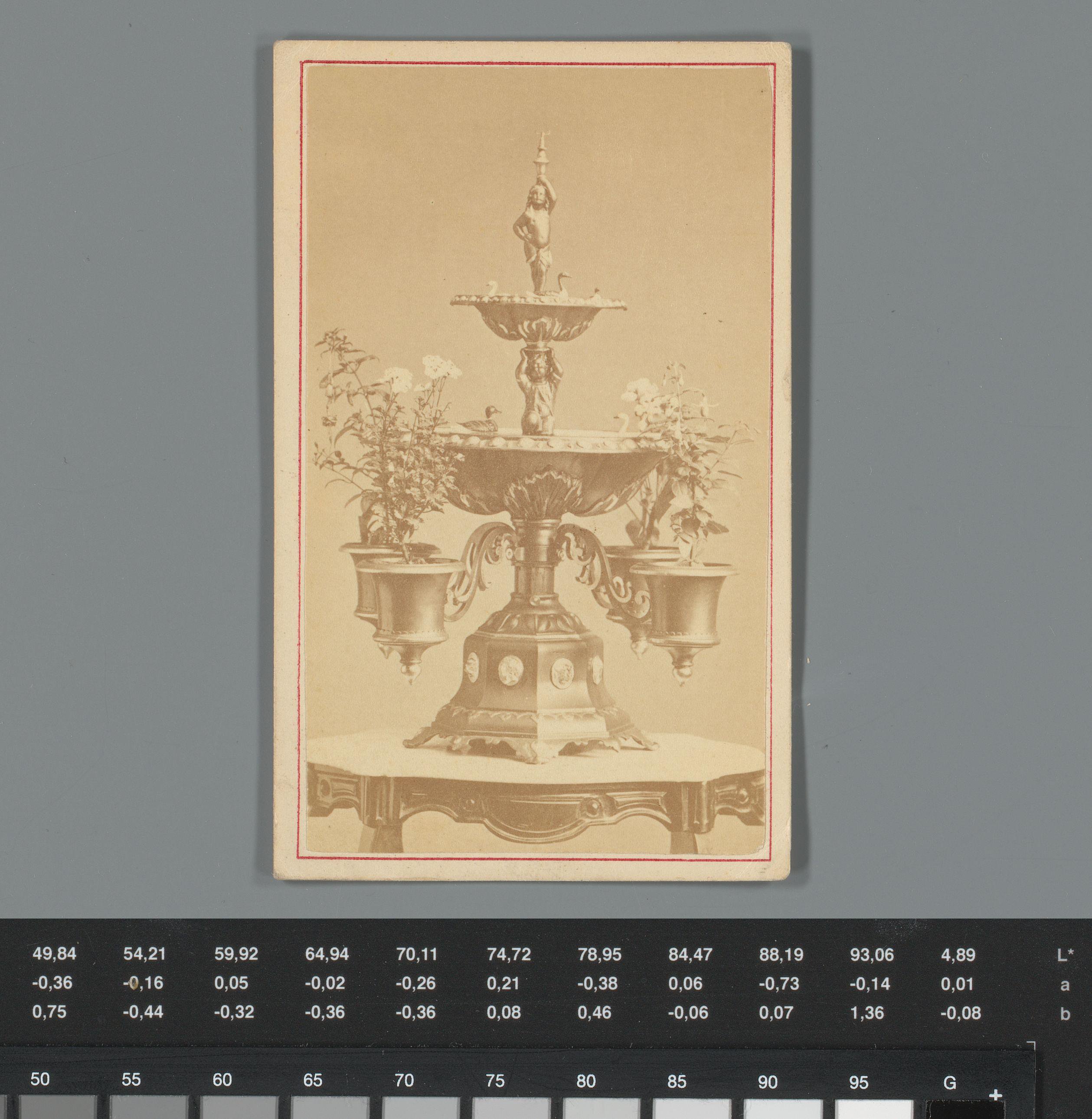 Reclame voor een salonfontein van The Yates' Patent in Syracuse, New York