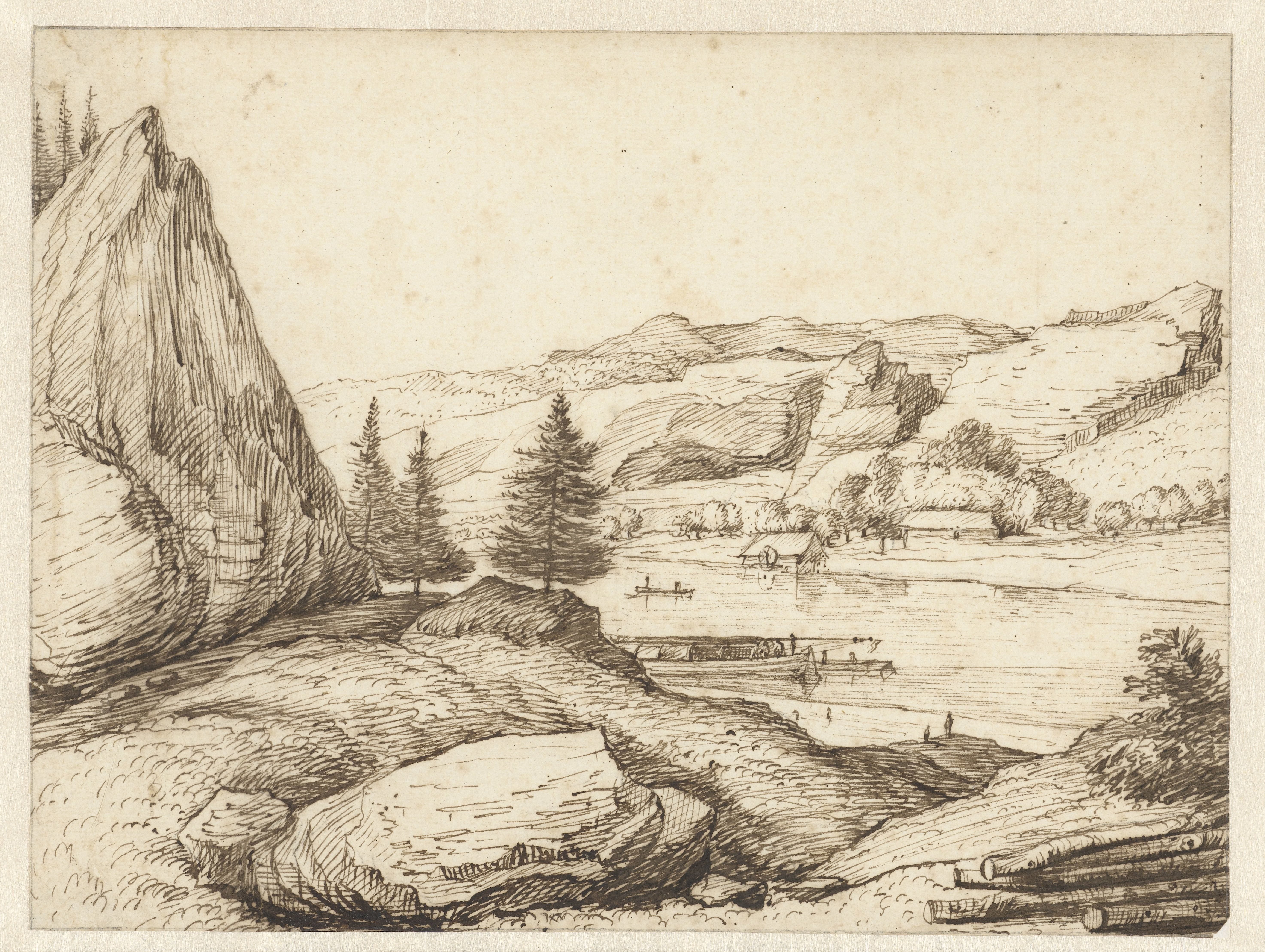 Berglandschap met een rivier