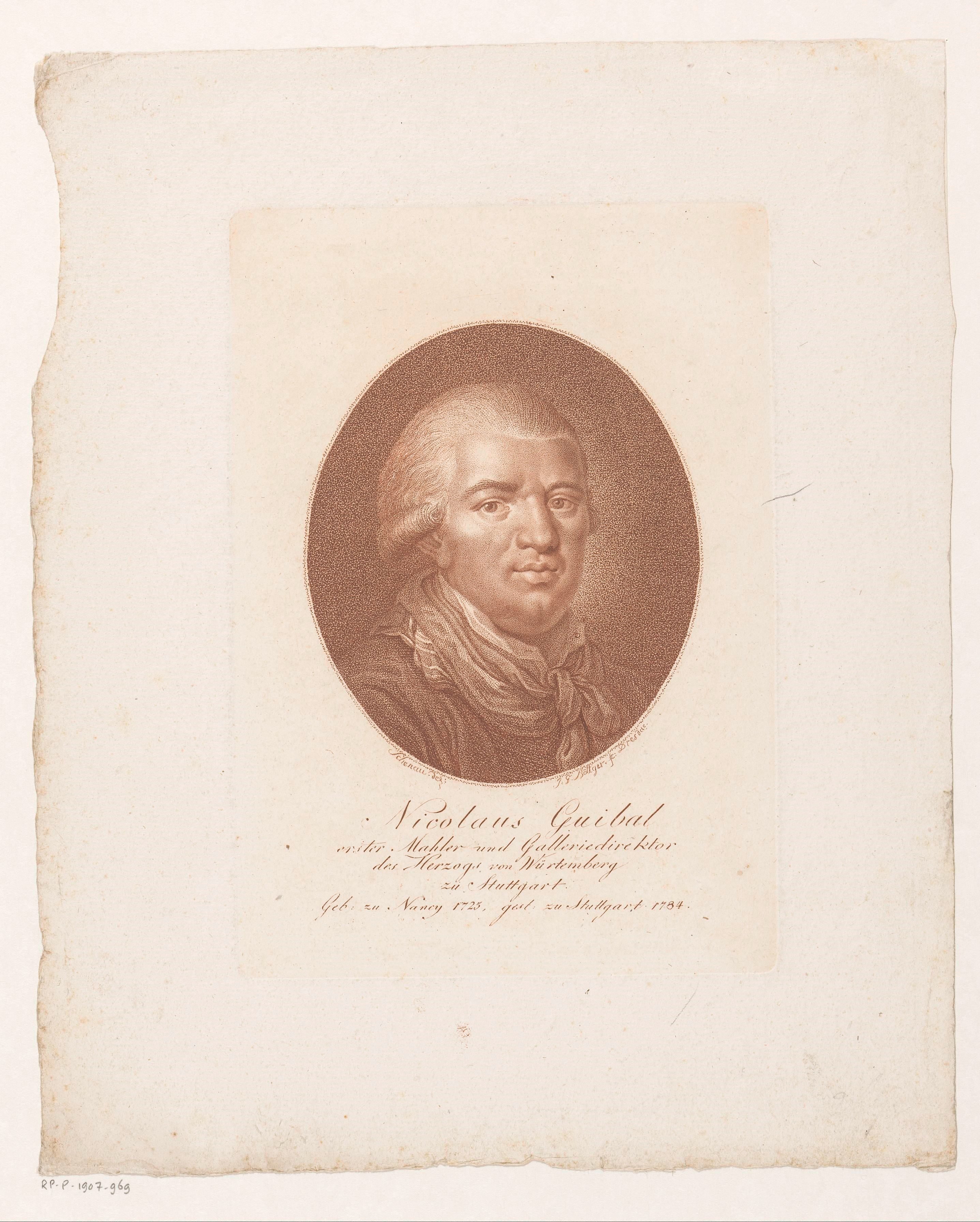 Portret van Nicolas Guibal