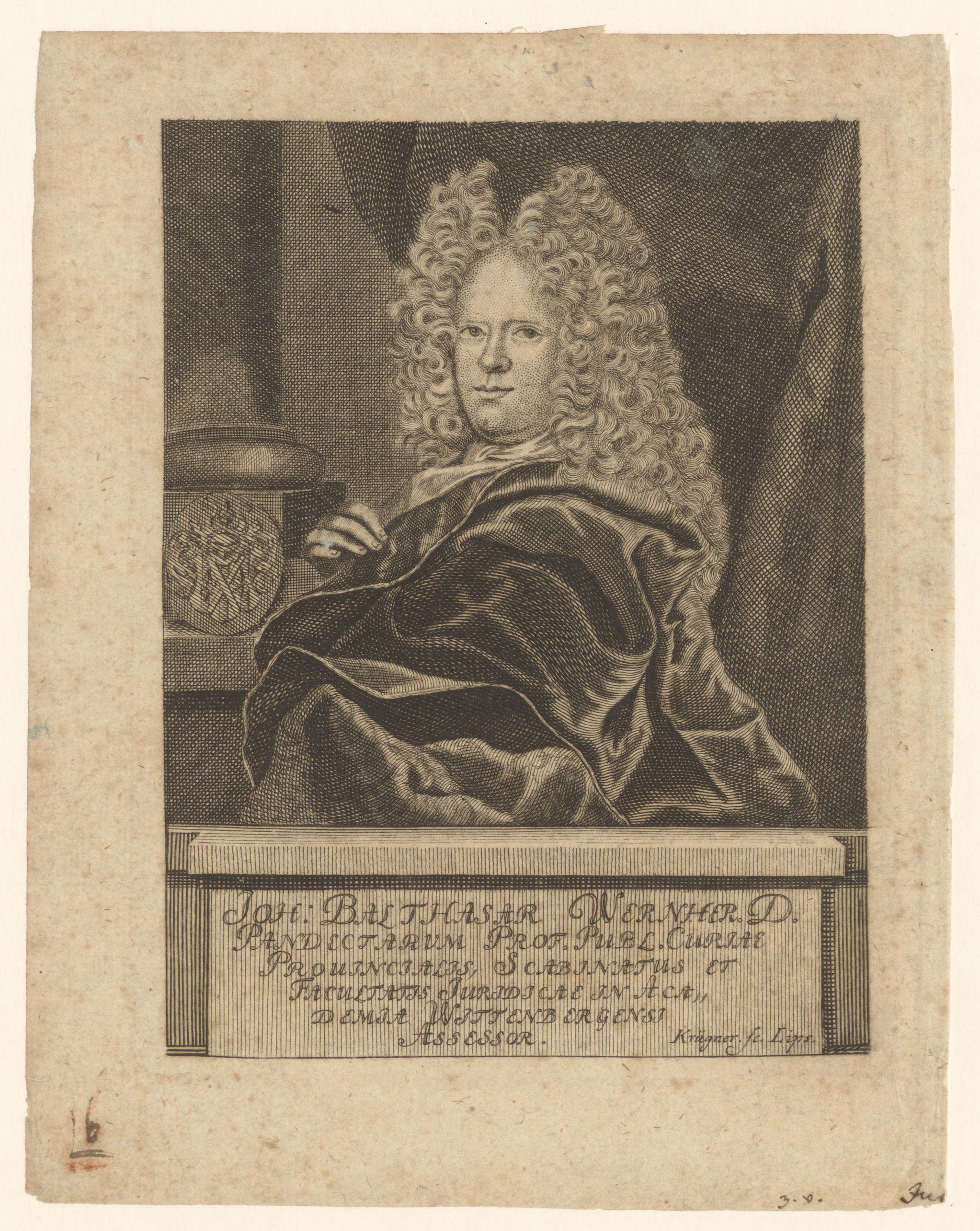 Portret van Johann Balthasar Wernher