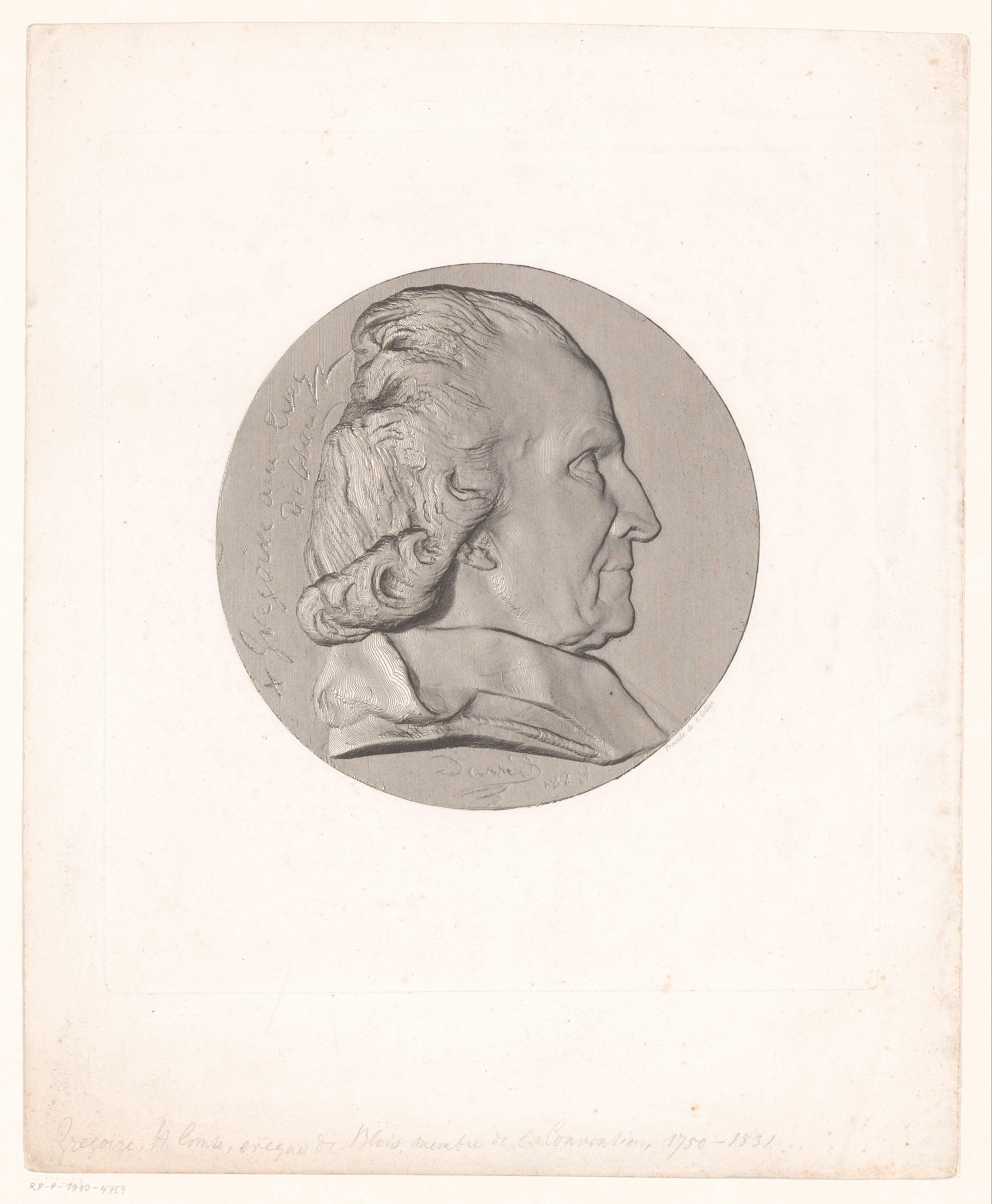 Medaille met portret van Henri Grégoire
