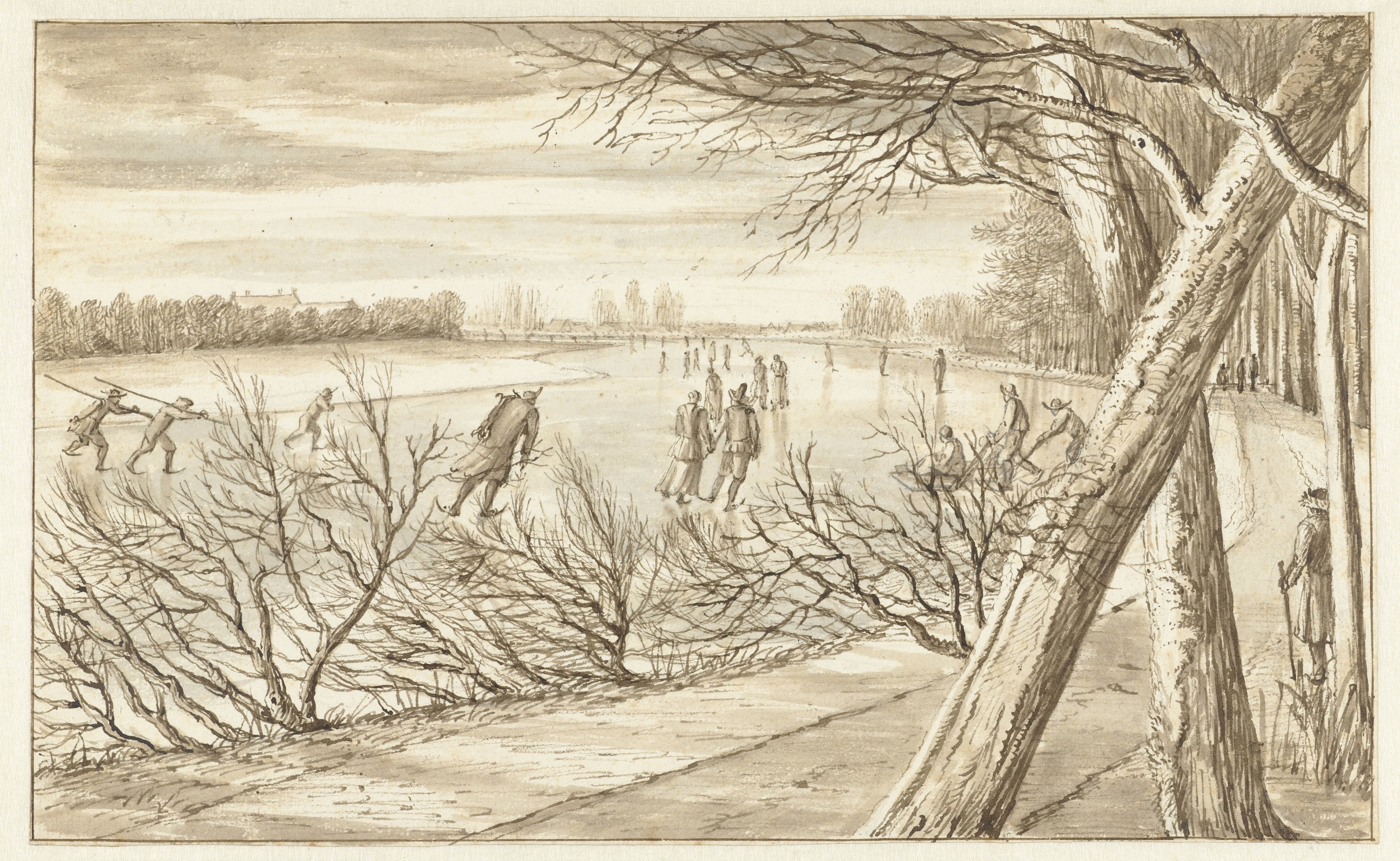Skaters on a River