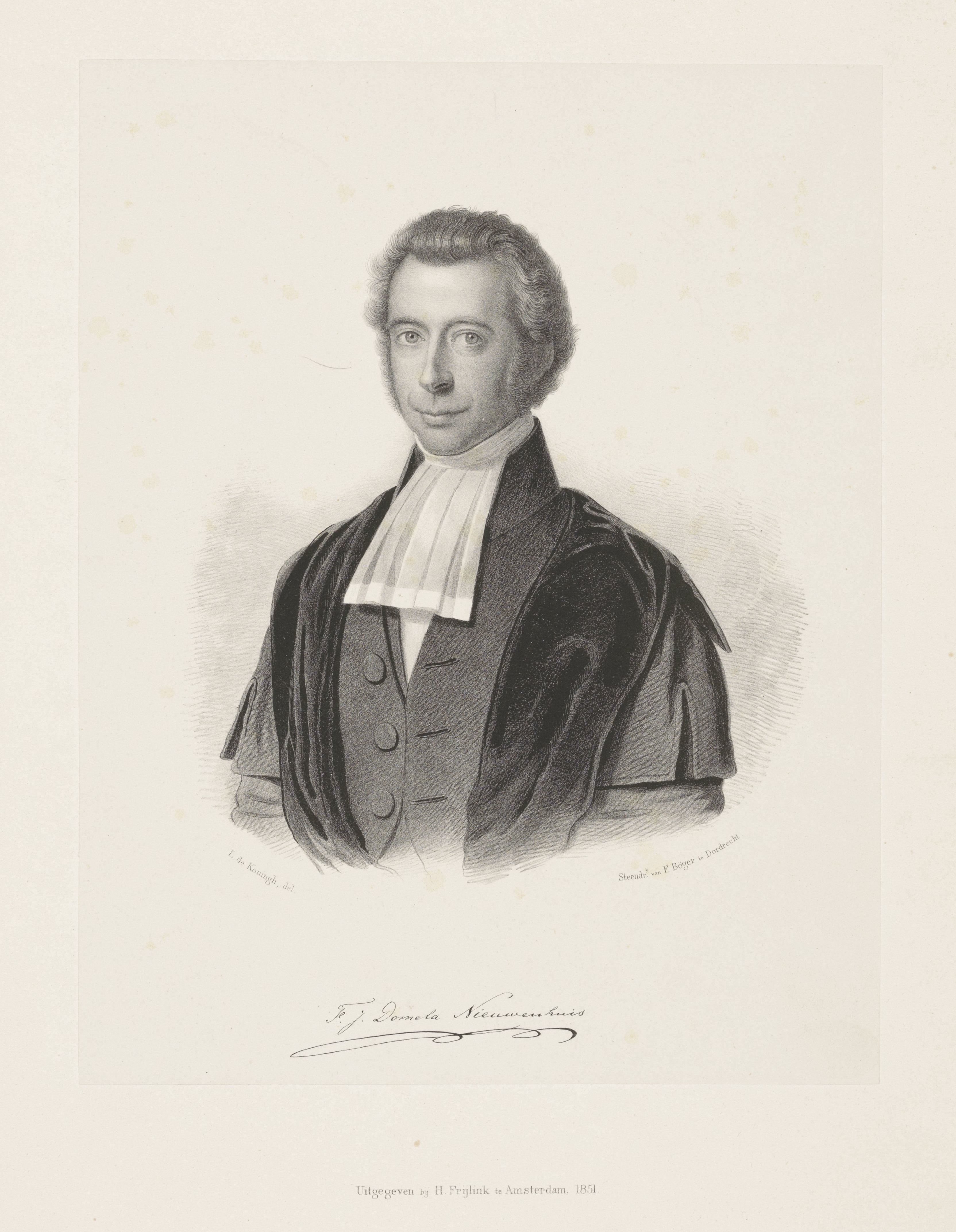 Portret van Ferdinand Jacobus Domela Nieuwenhuis