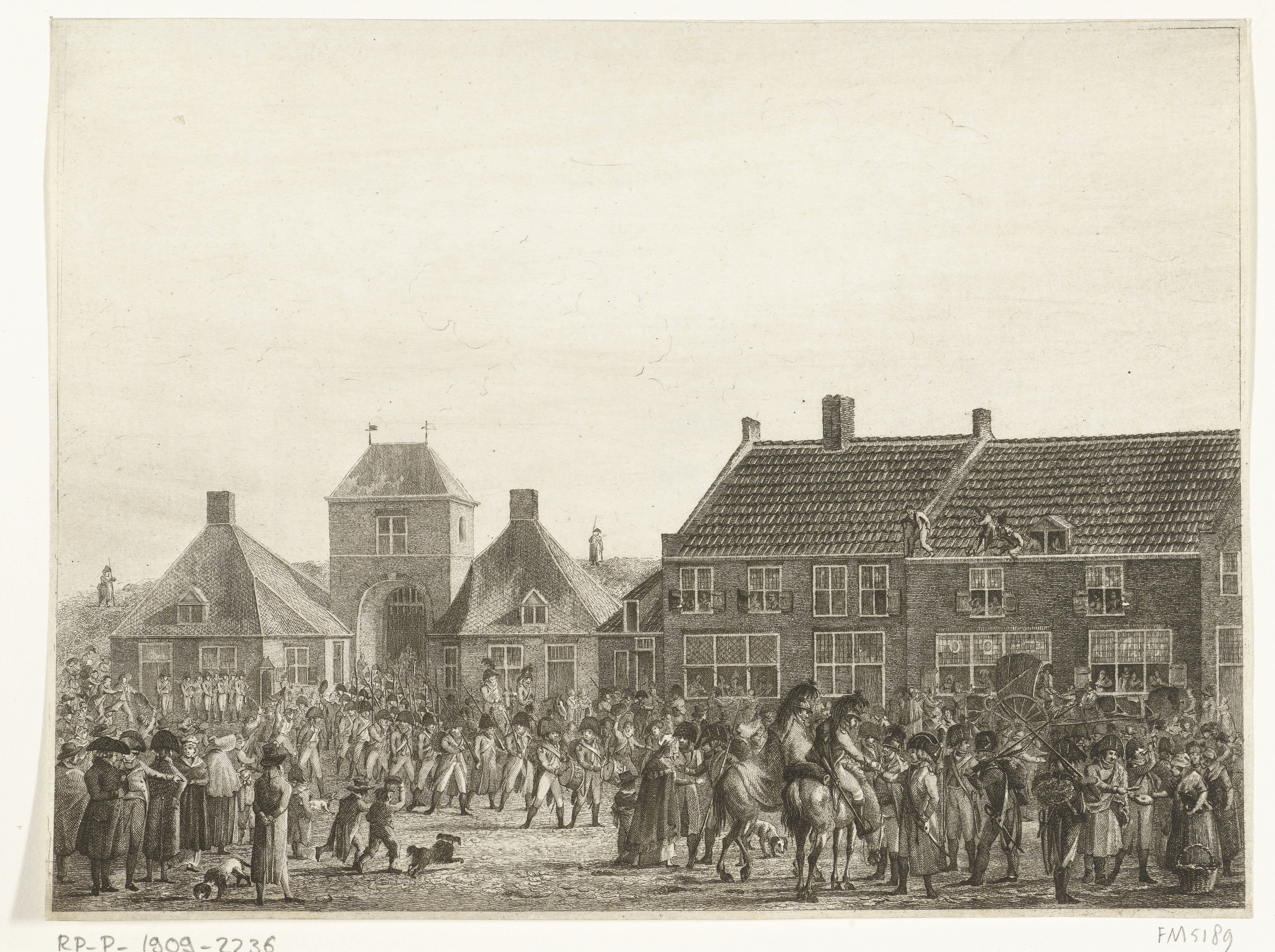Franse troepen trekken Breda binnen, 1793