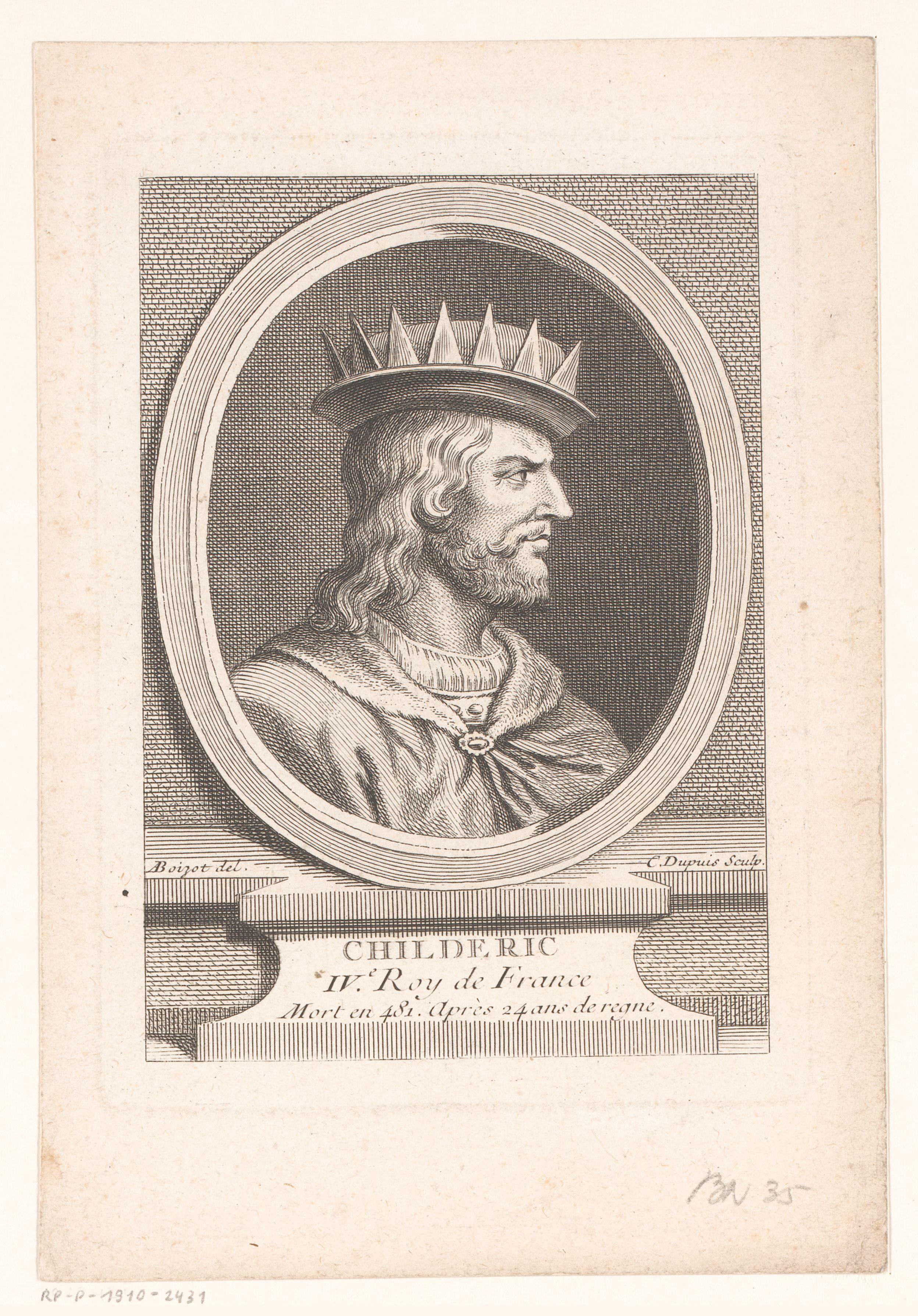 Portret van Childerik I