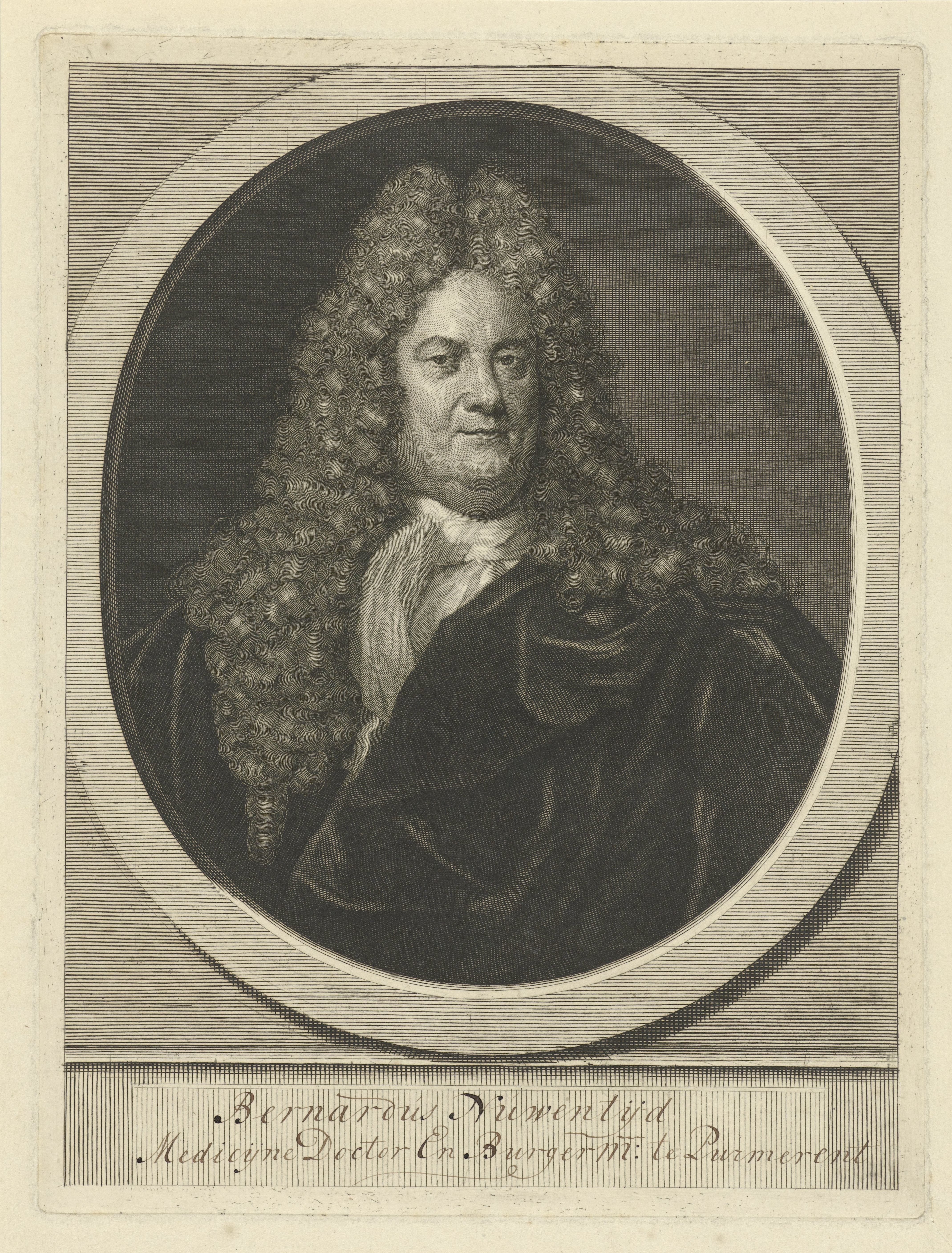 Portret van Bernard Nieuwentijt
