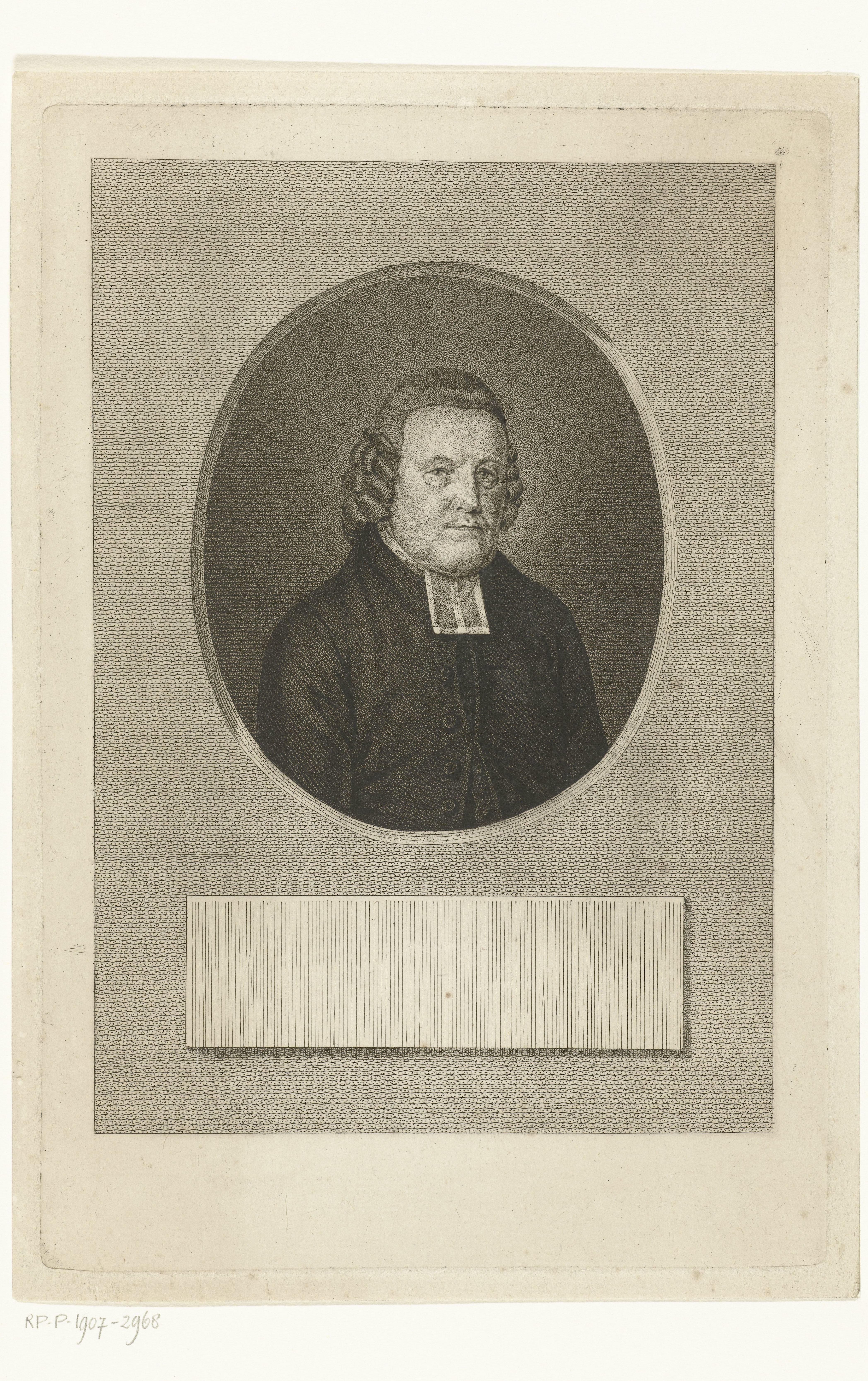 Portret van predikant Dirk Cornelis van Voorst