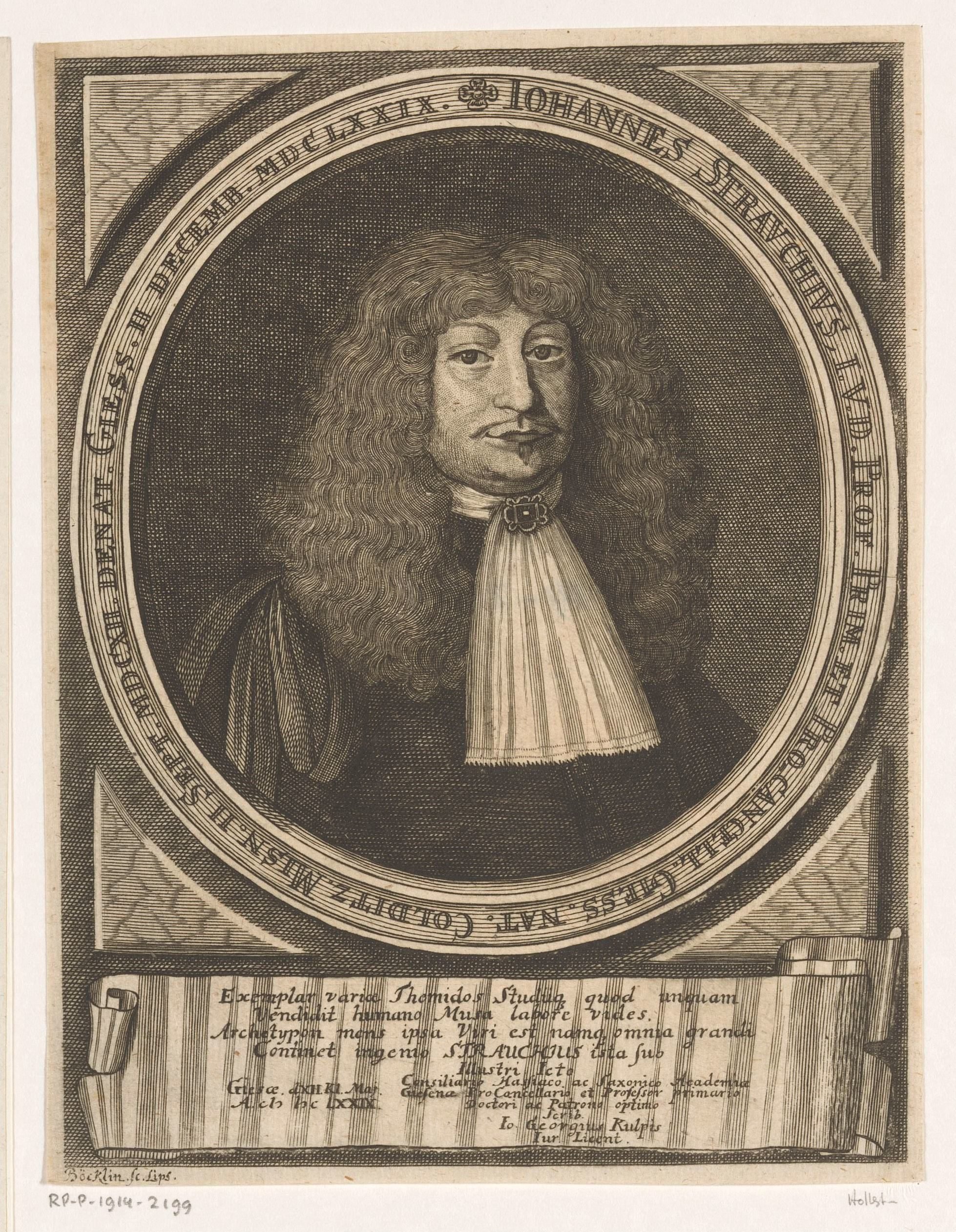 Portret van Johann Strauch