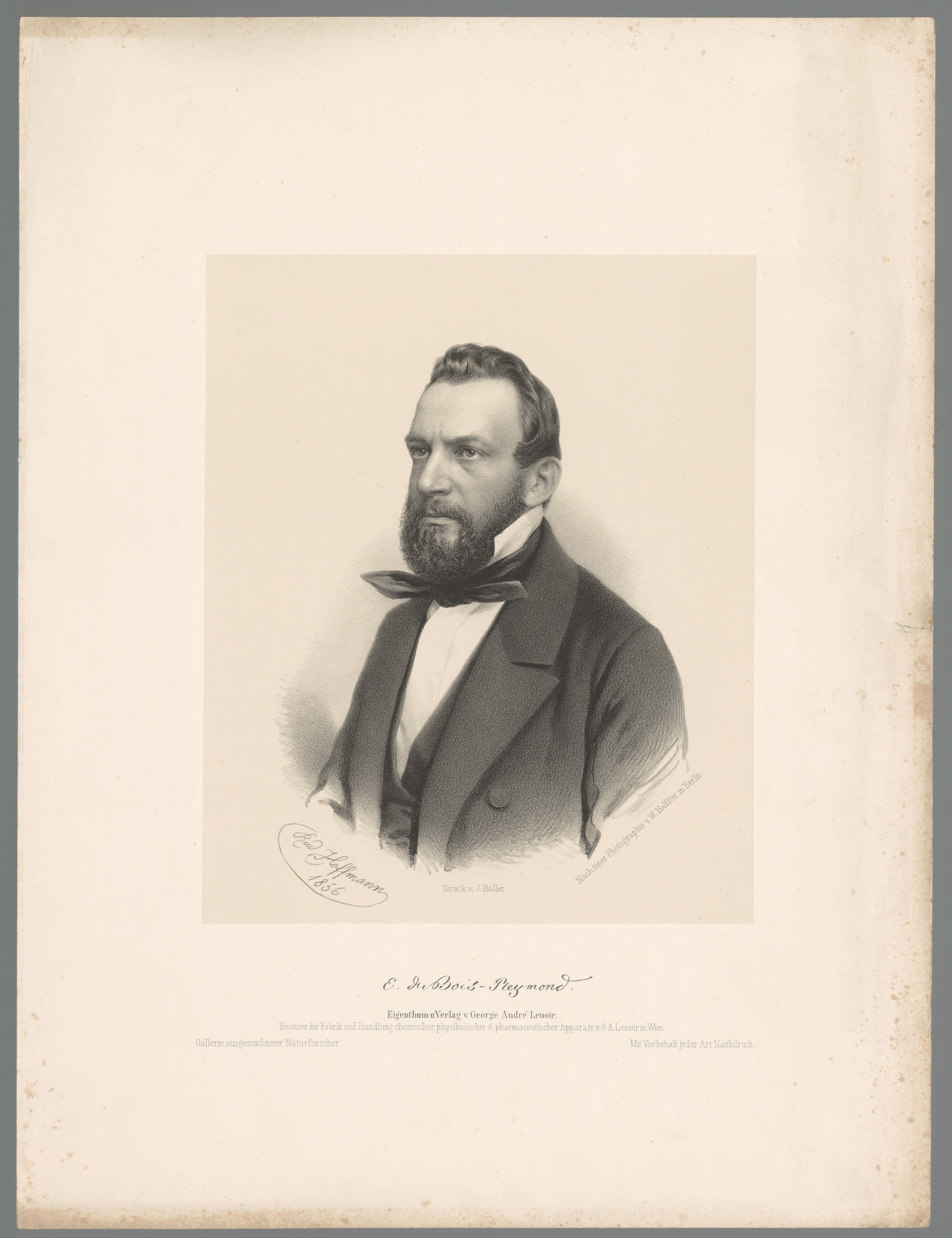 Portret van Emil du Bois-Reymond