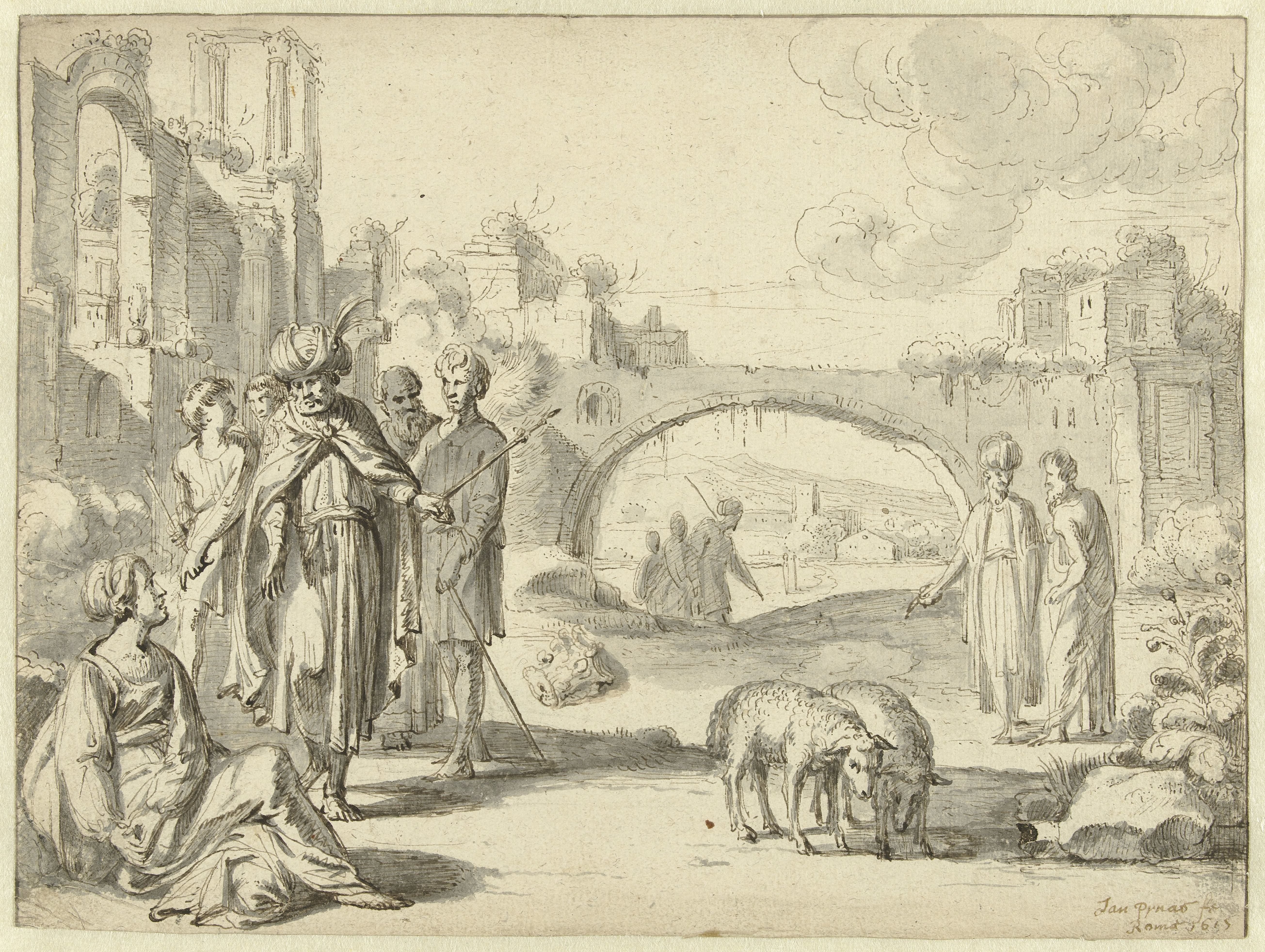 Laban Searching for his Stolen Household Gods