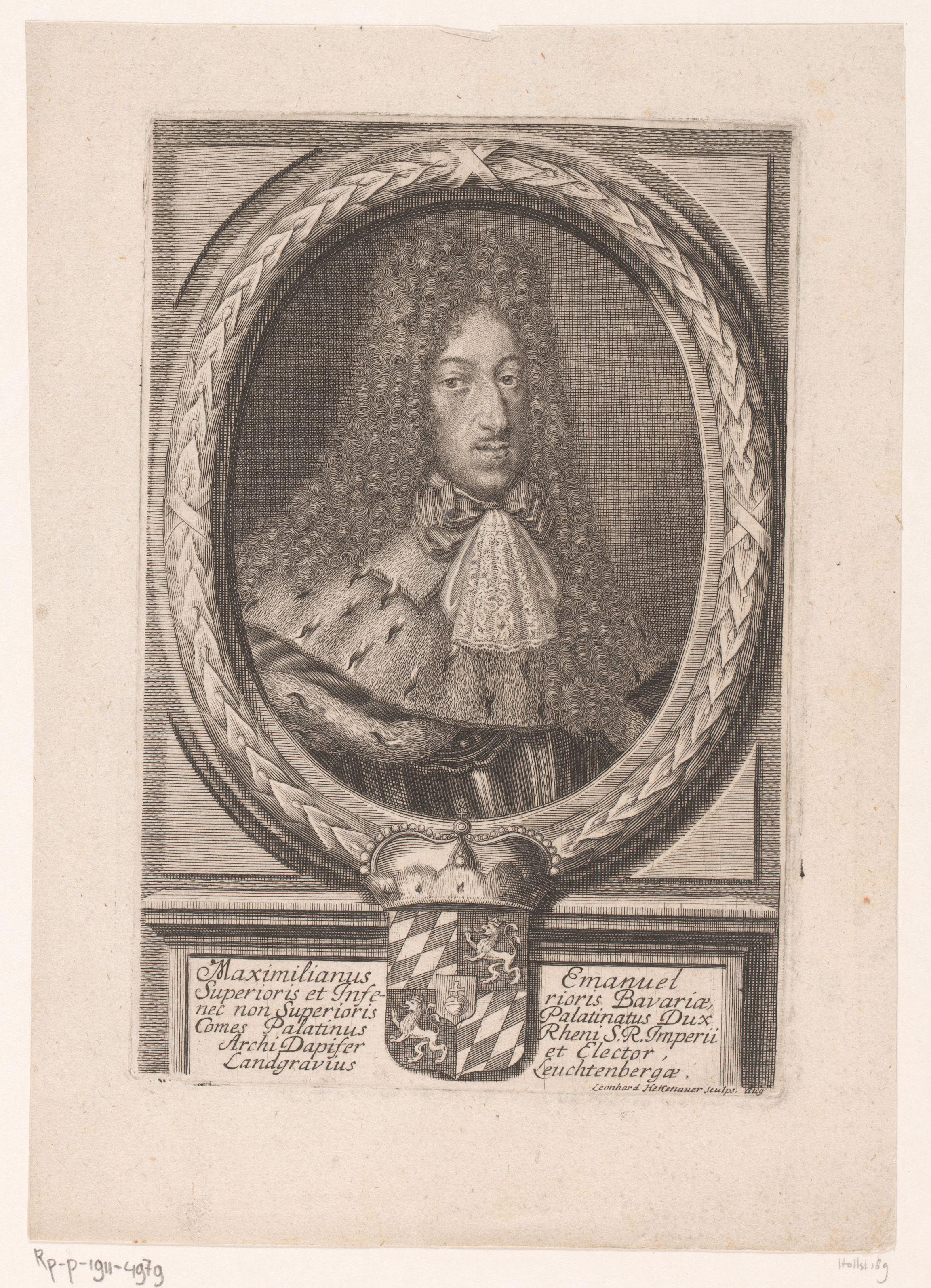 Portret van Maximiliaan II Emanuel van Beieren
