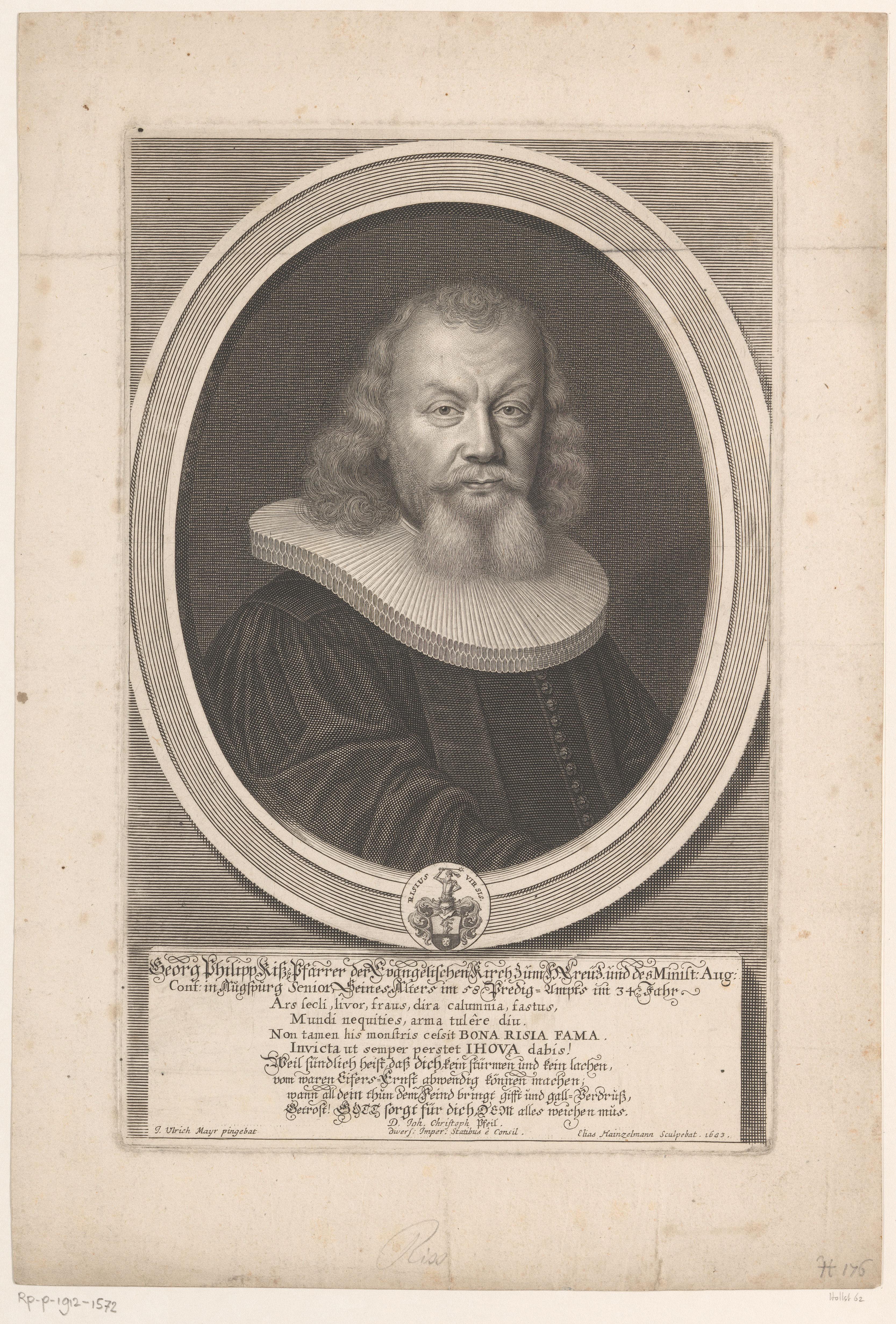 Portret van Georg Philipp Ris