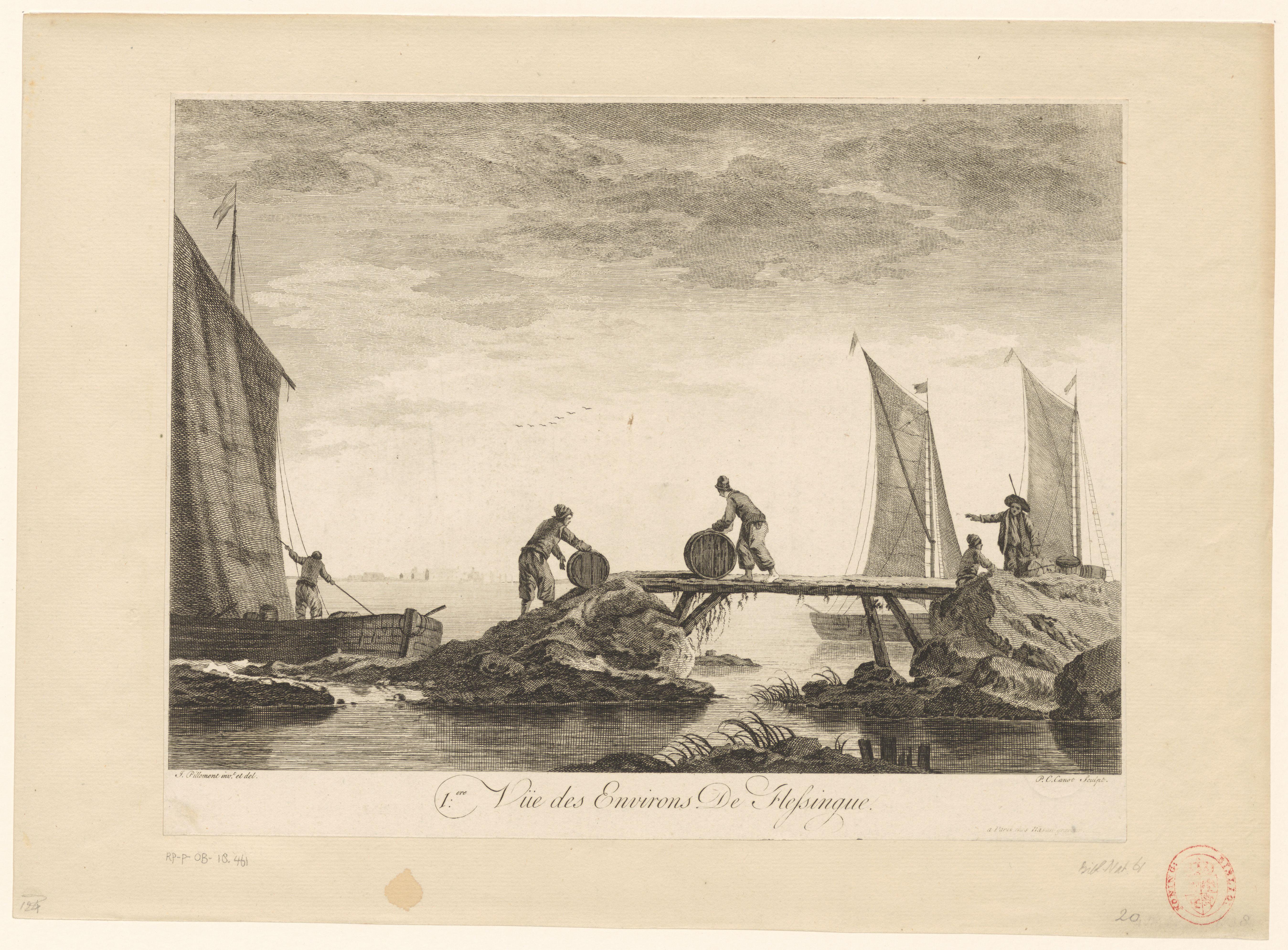 Gezicht op de haven van Vlissingen
