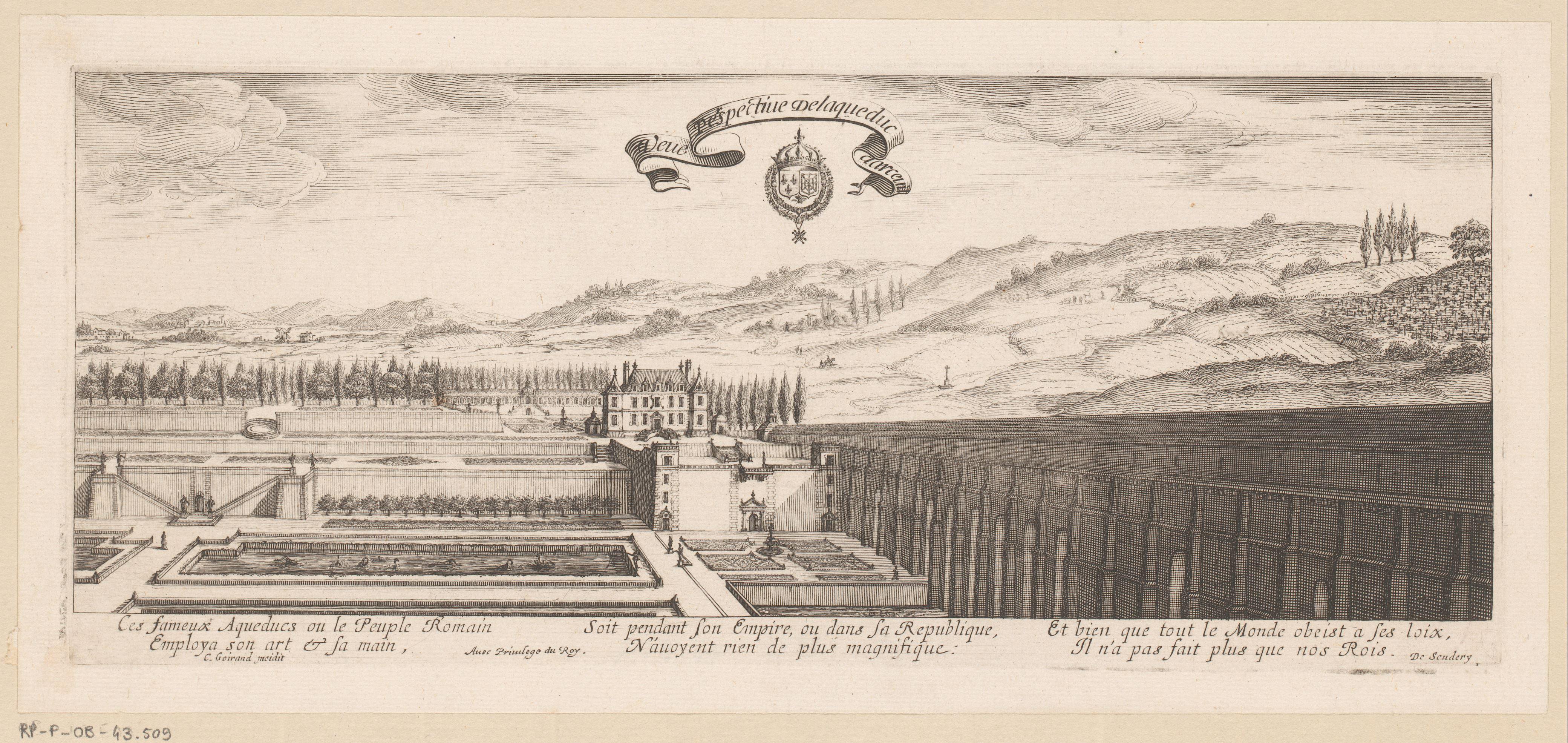 Gezicht op het aquaduct van Arcueil