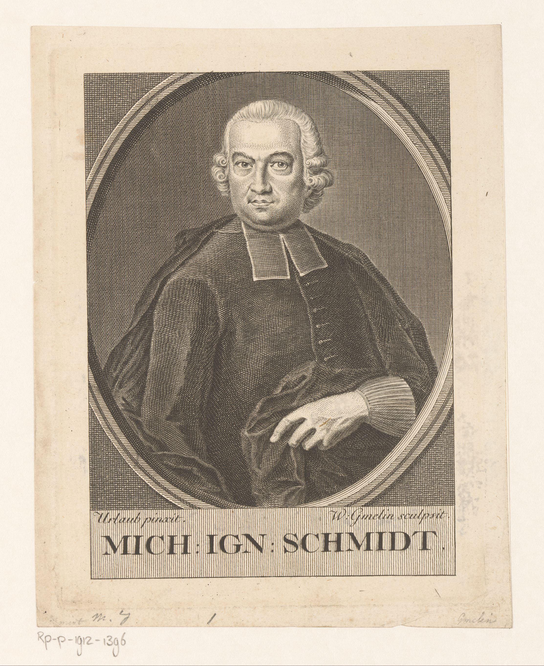 Portret van Michael Ignaz Schmidt