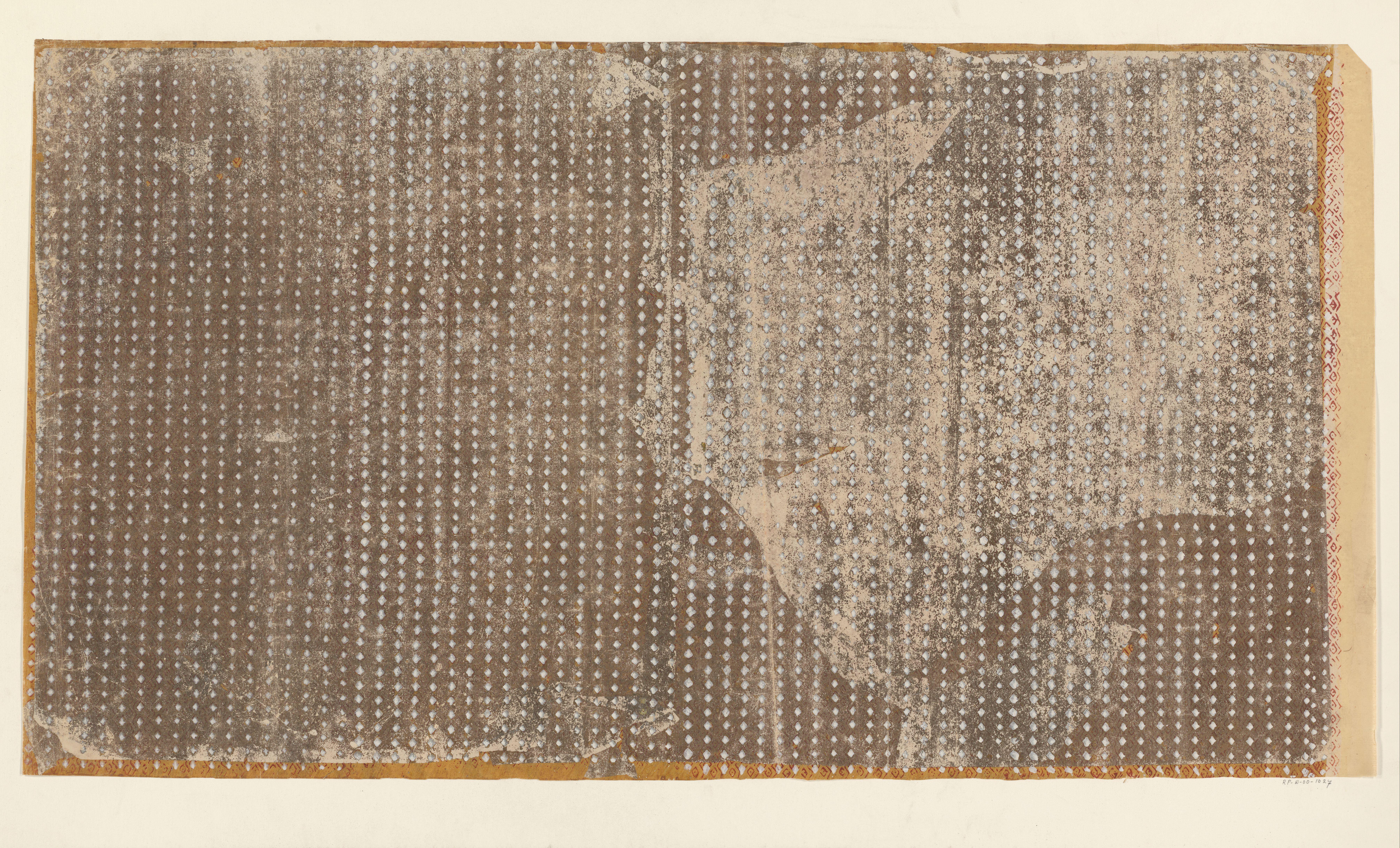 Blad met ruitenpatroon (één van acht identieke bladen)
