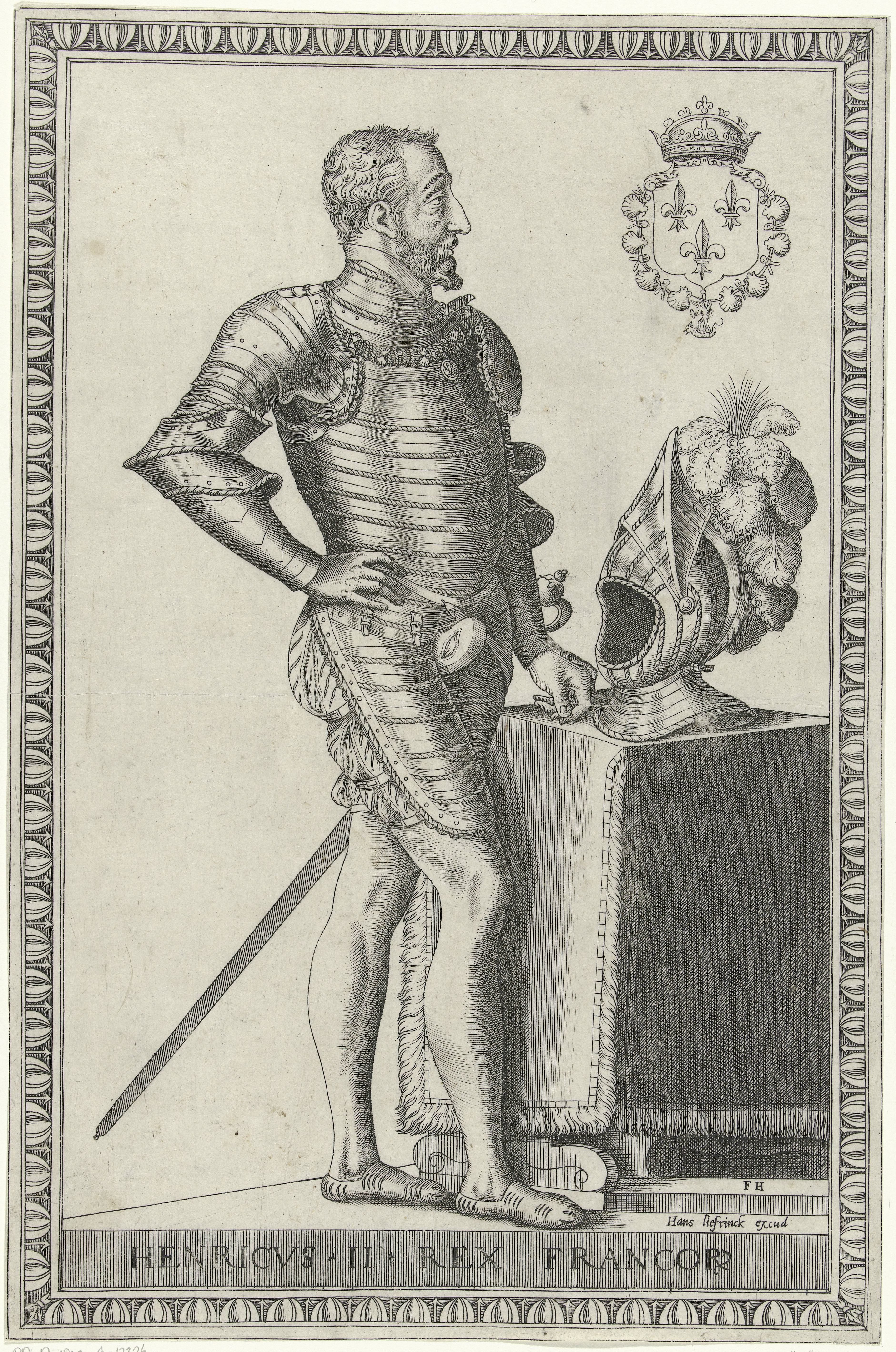 Portret van koning Hendrik II van Frankrijk