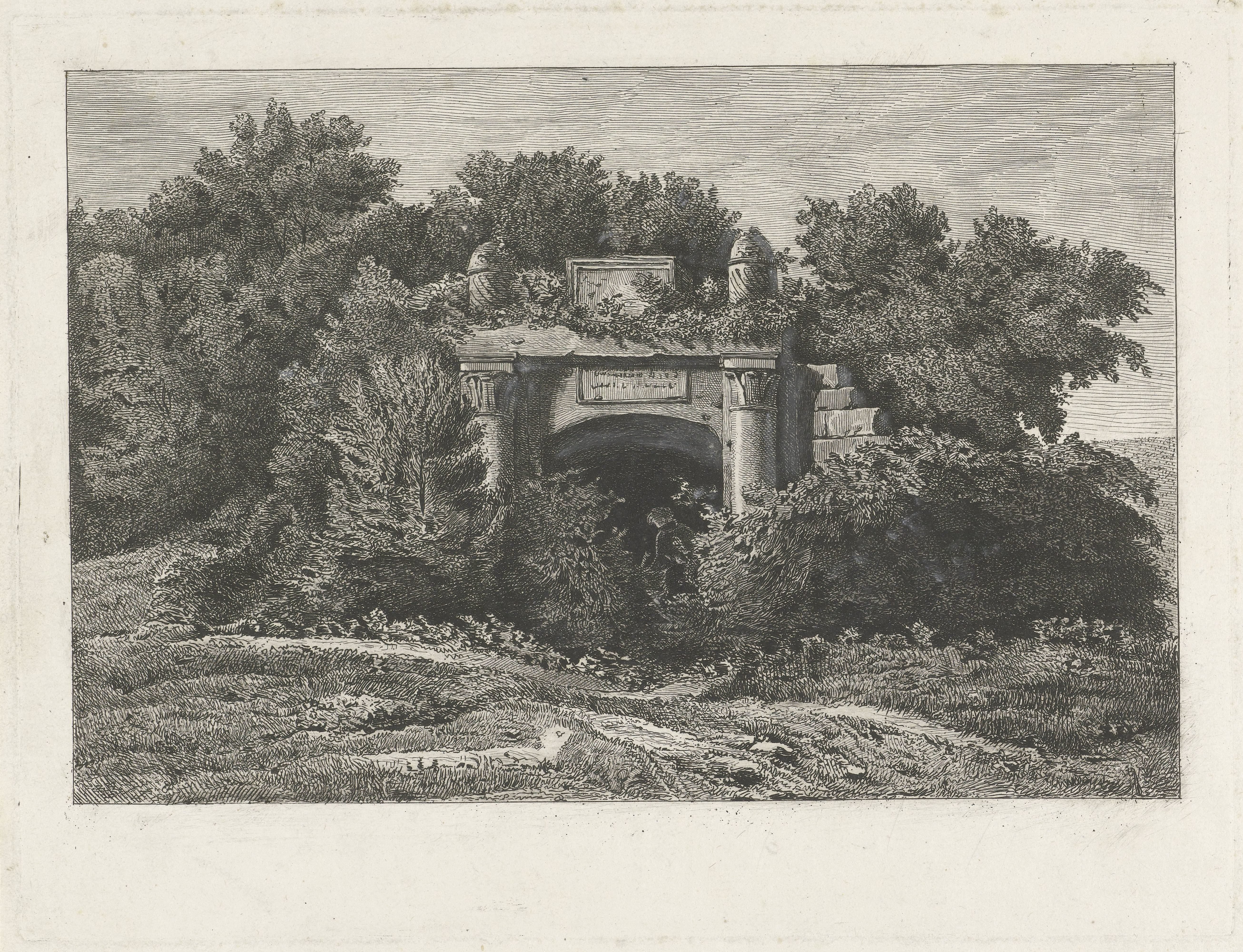 Landschap met ruïne