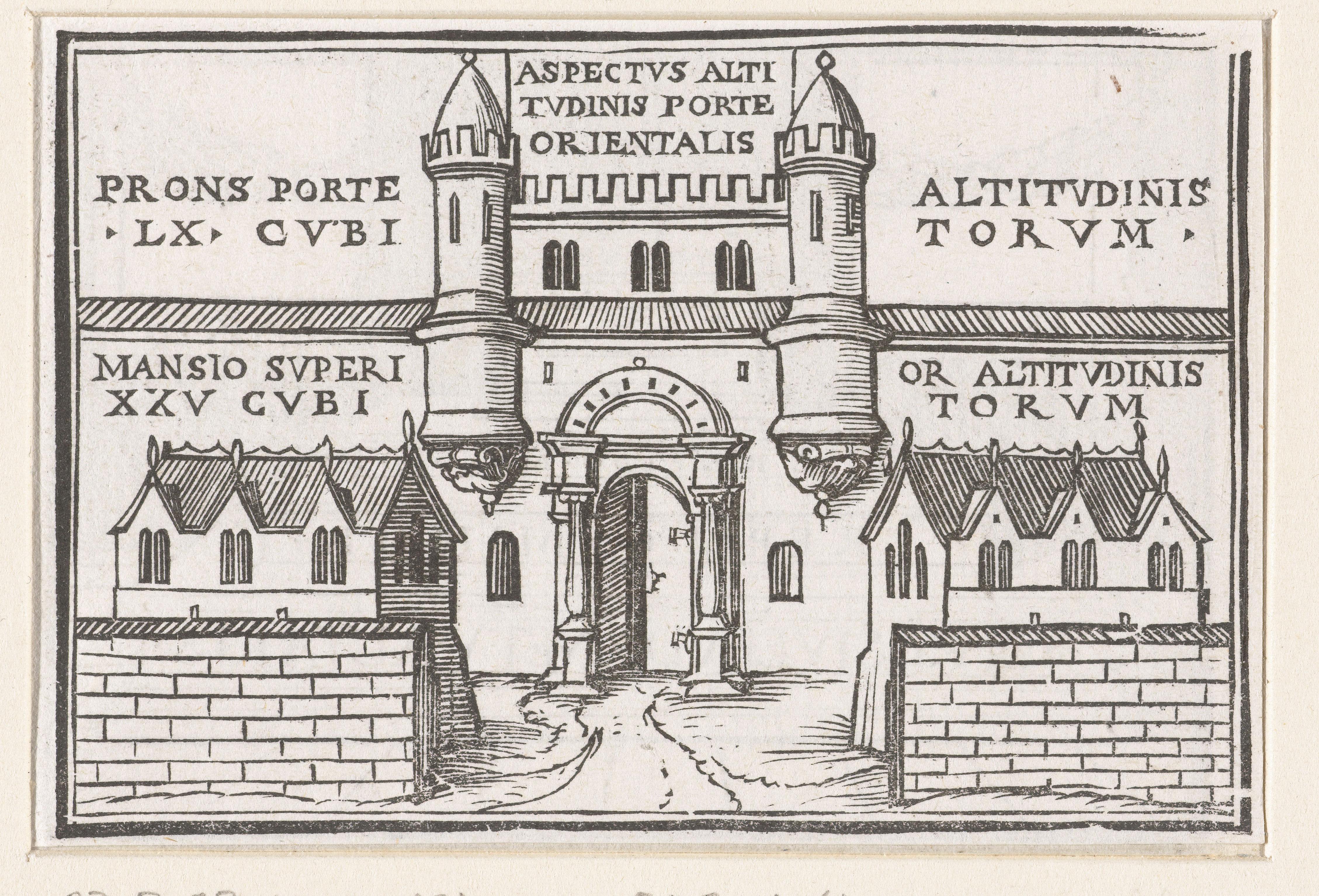 Oostpoort van de nieuwe tempel in visioen van Ezechiël