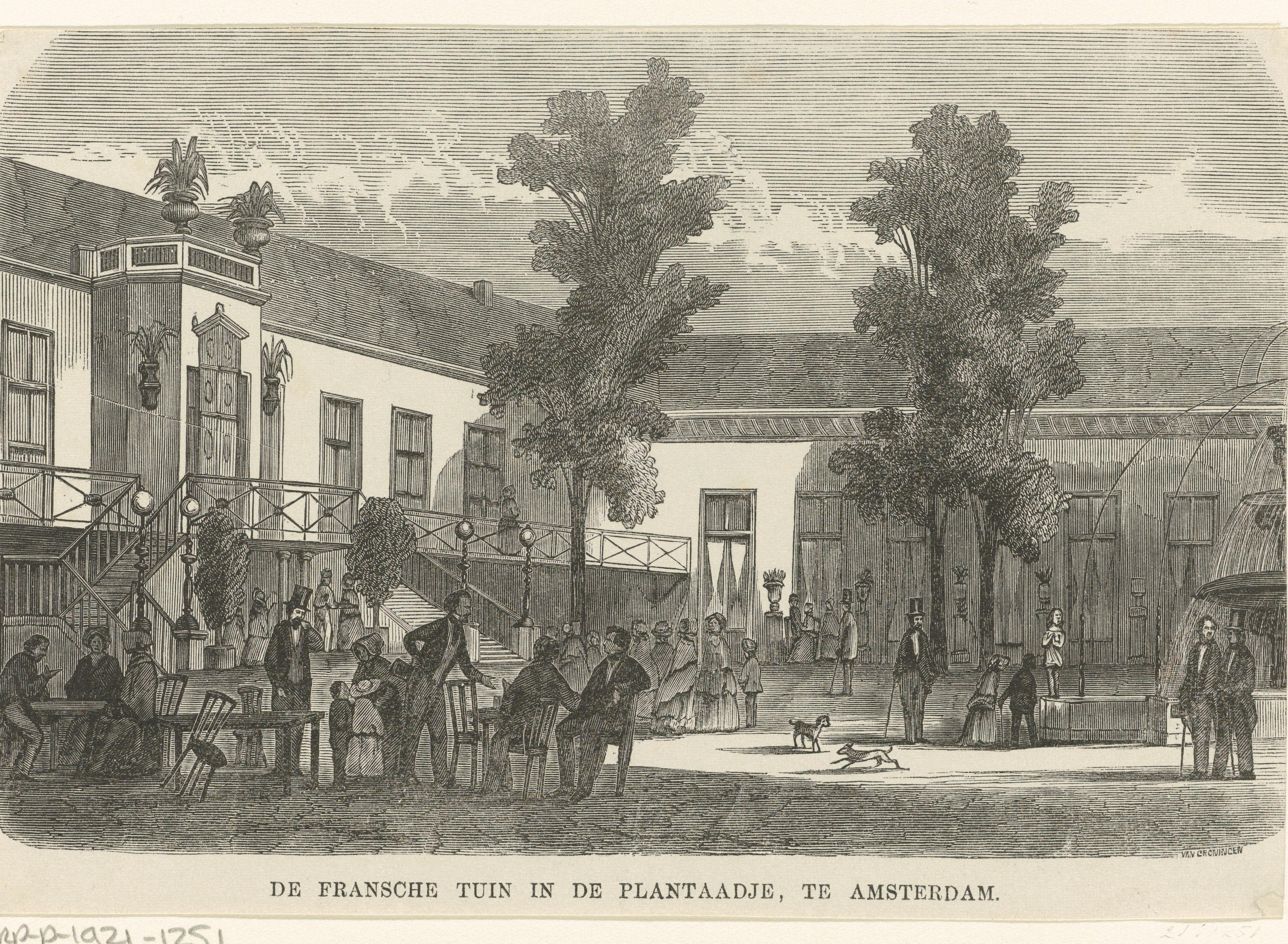 Franse tuin in het Park aan de Plantage Parklaan te Amsterdam