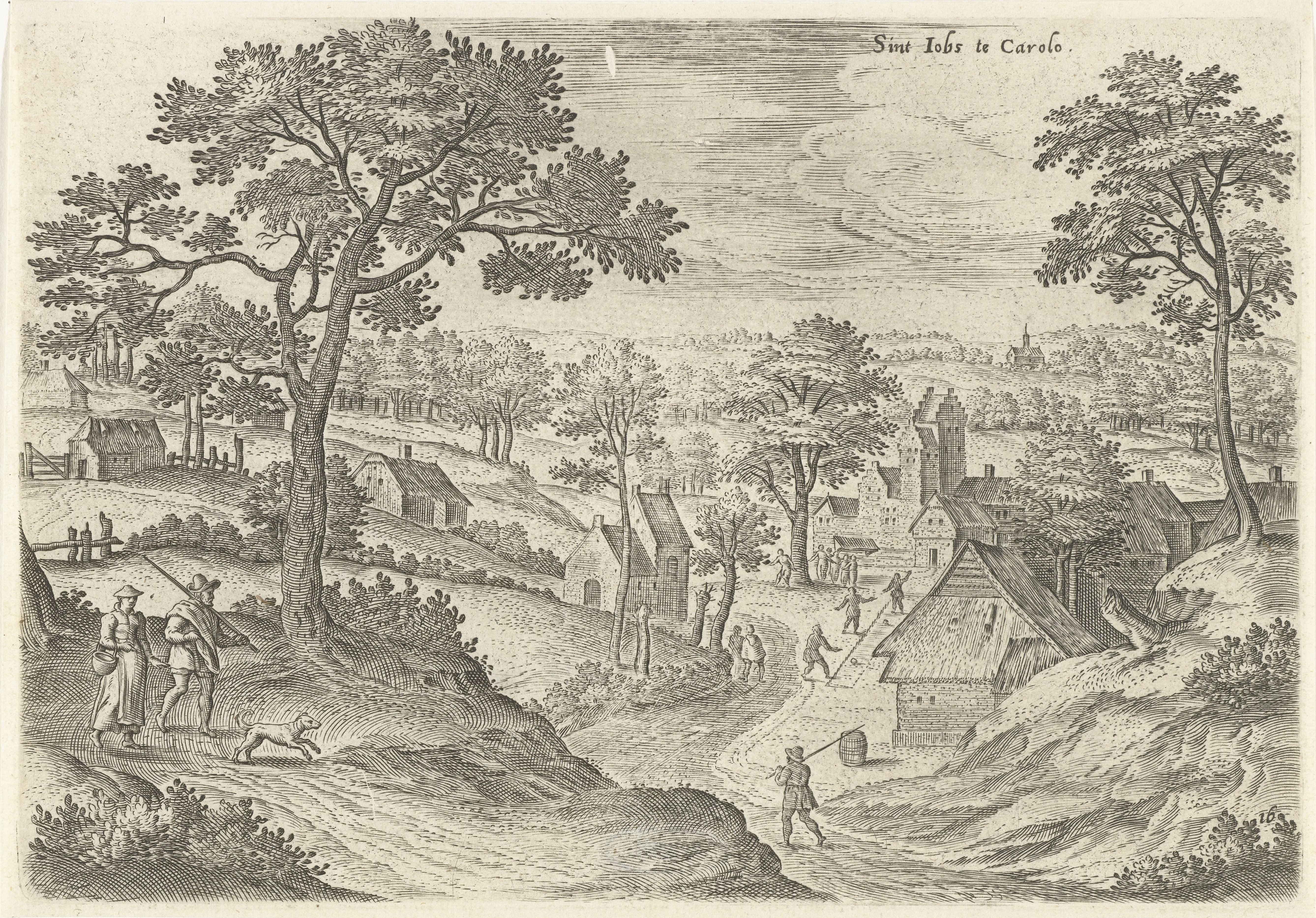Gezicht op het Hof van Carloo