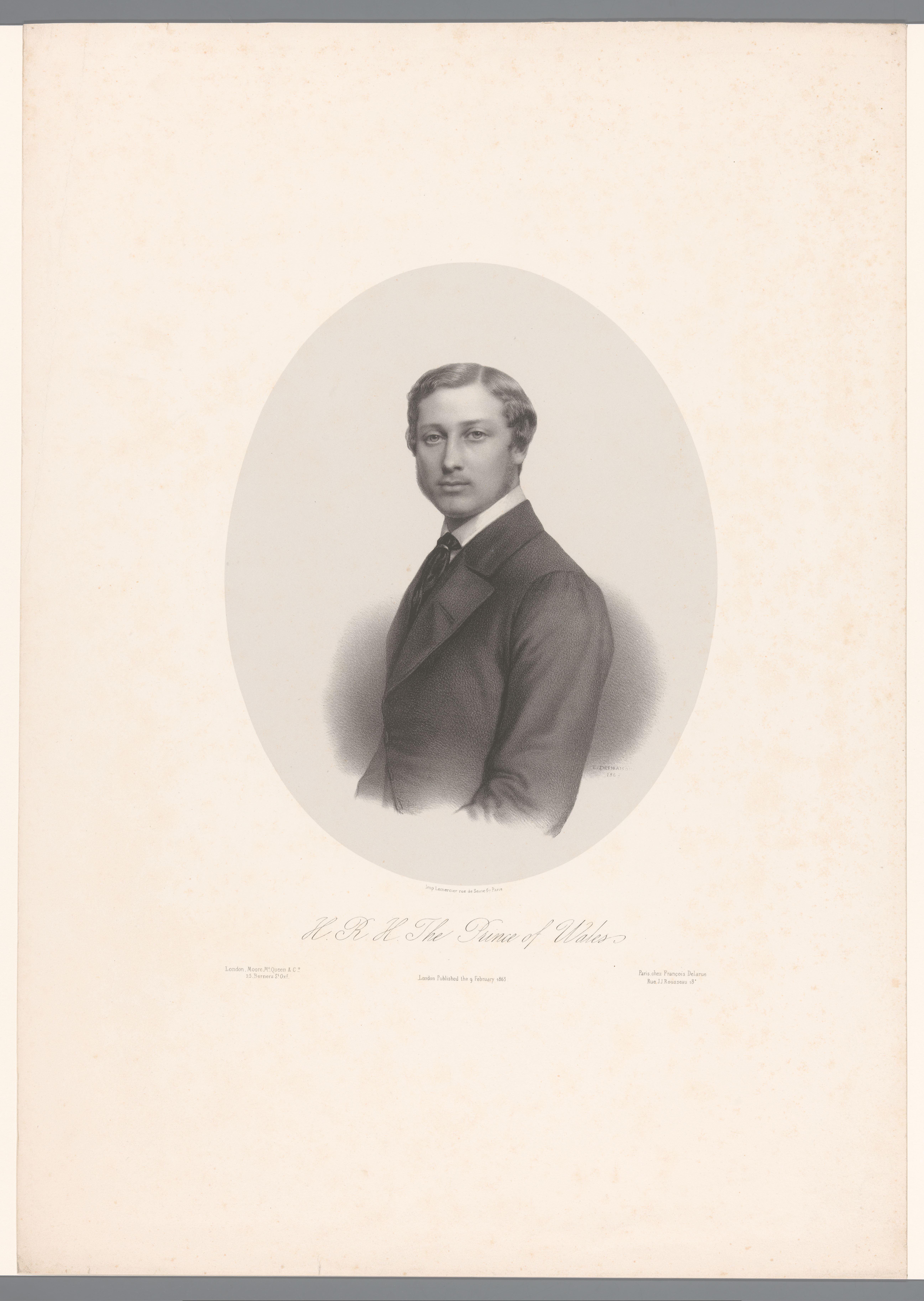 Portret van Eduard VII als Prins van Wales