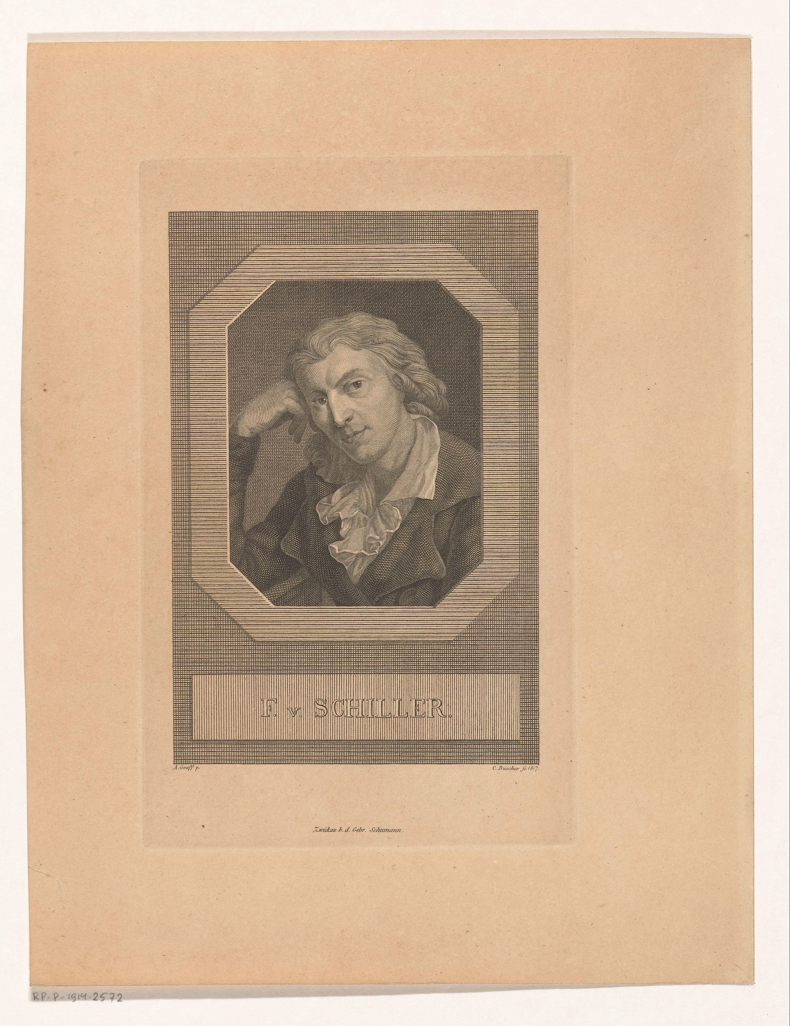 Portret van Friedrich von Schiller