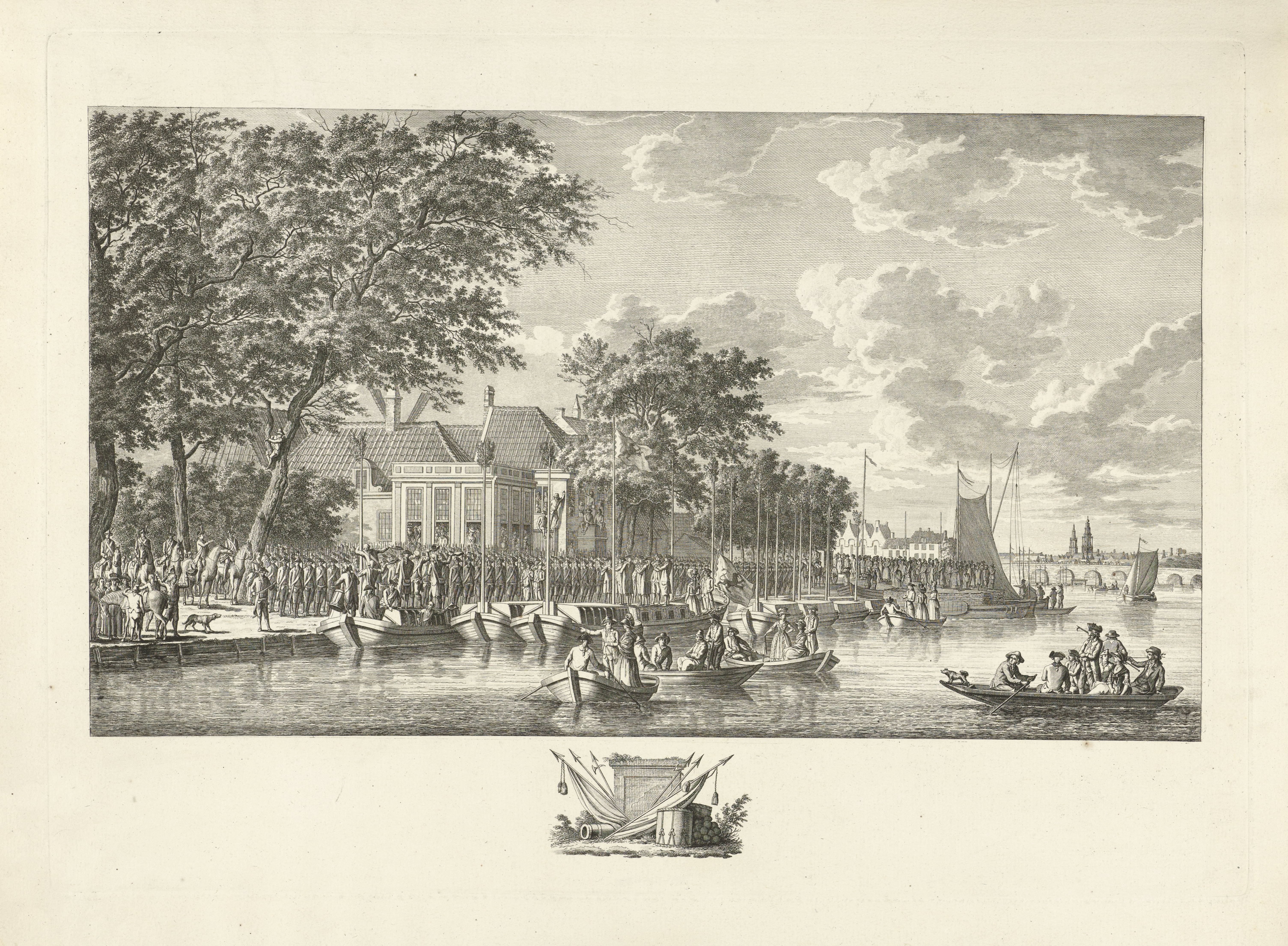 Uittocht van 600 gewapende Amsterdamse burgers naar Utrecht, 17 juli 1787