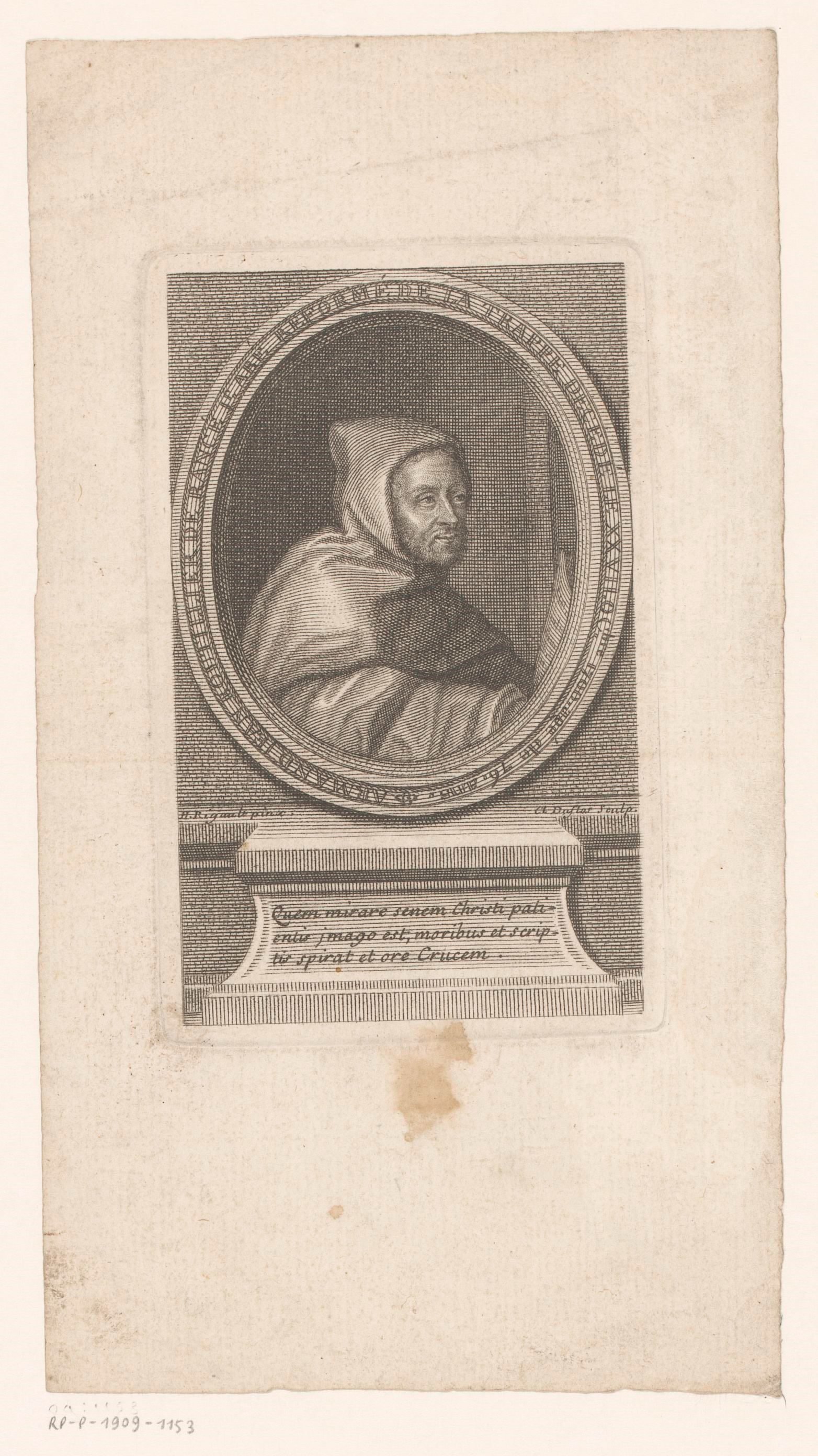 Portret van Armand Jean Le Bouthillier de Rancé