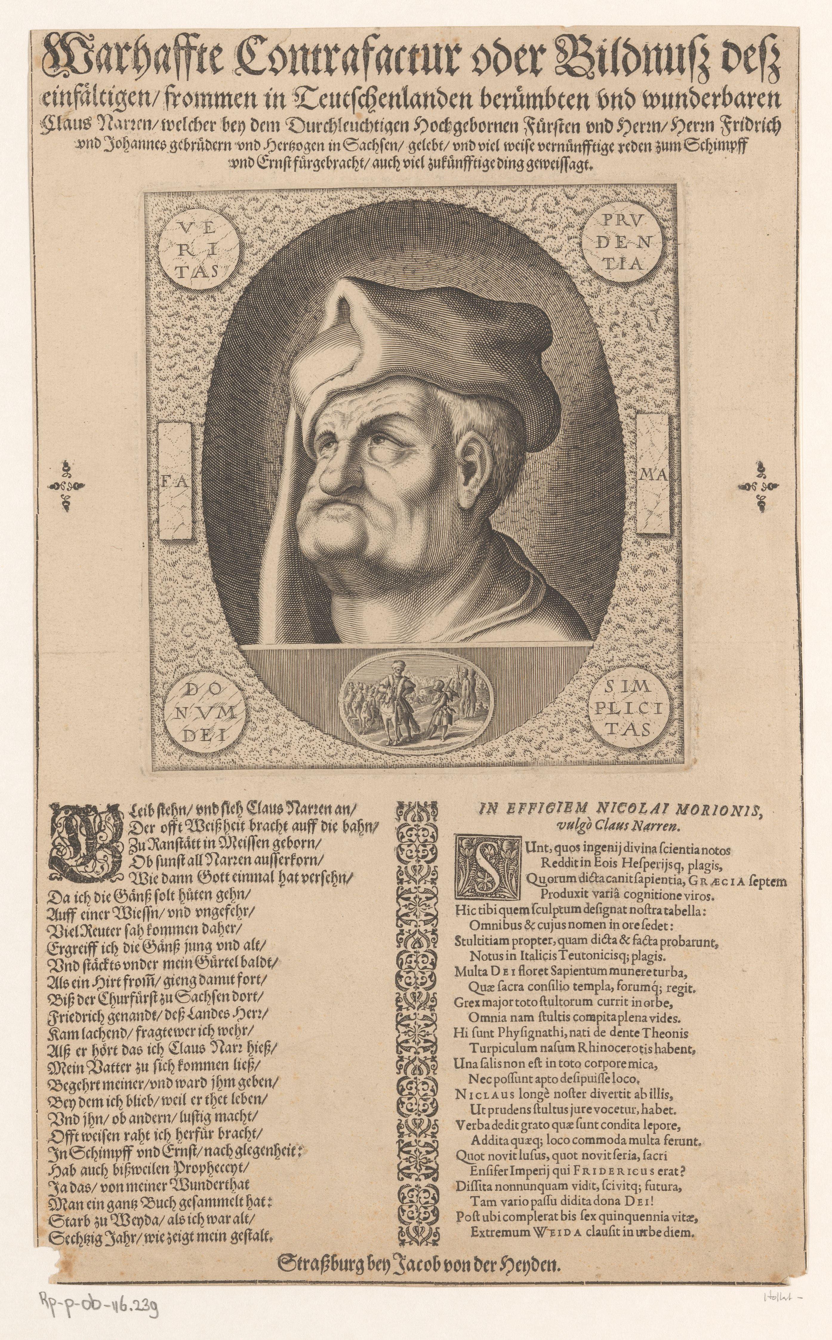 Portret van Claus Narr