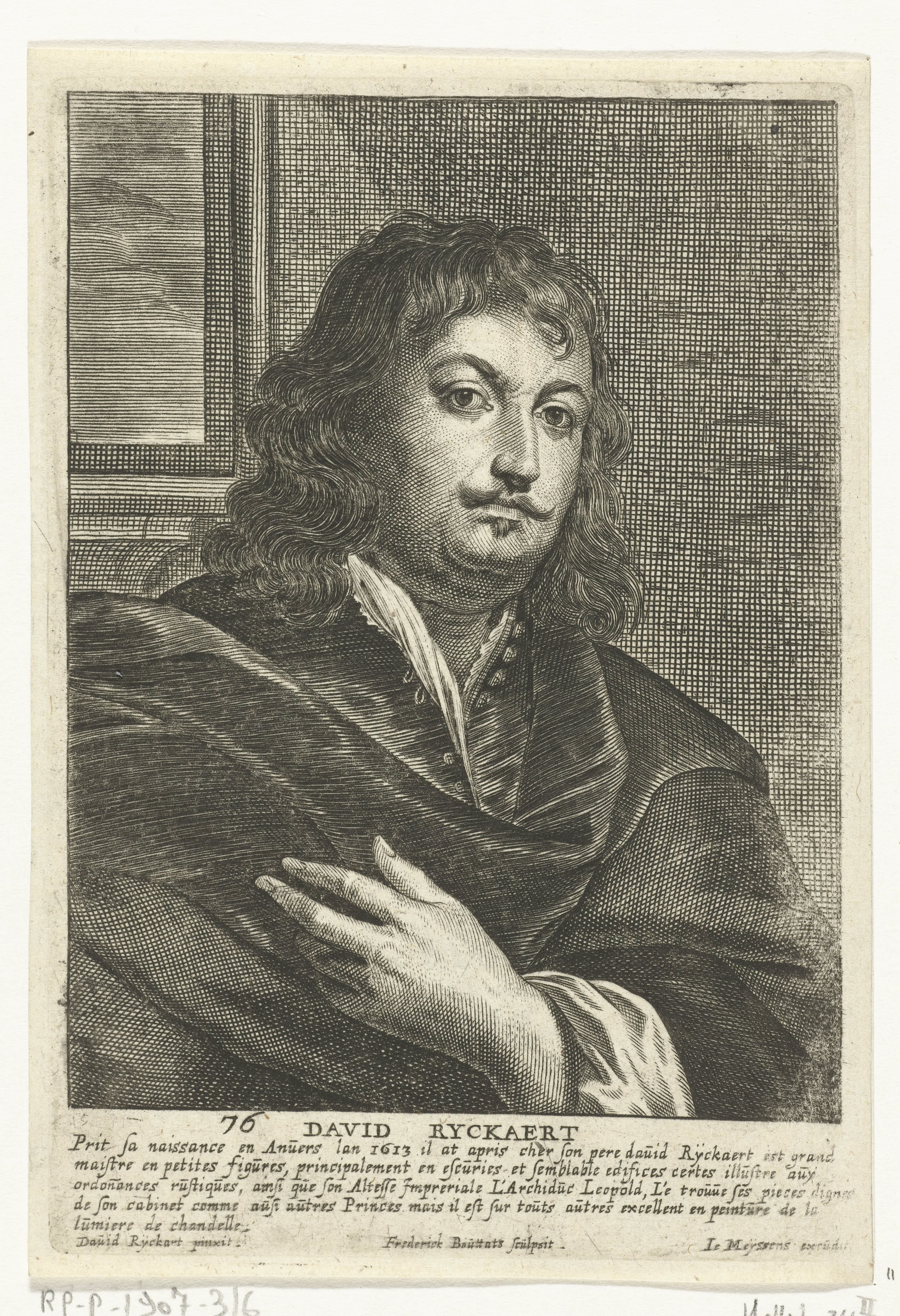 Zelfportret van David Rijckaert