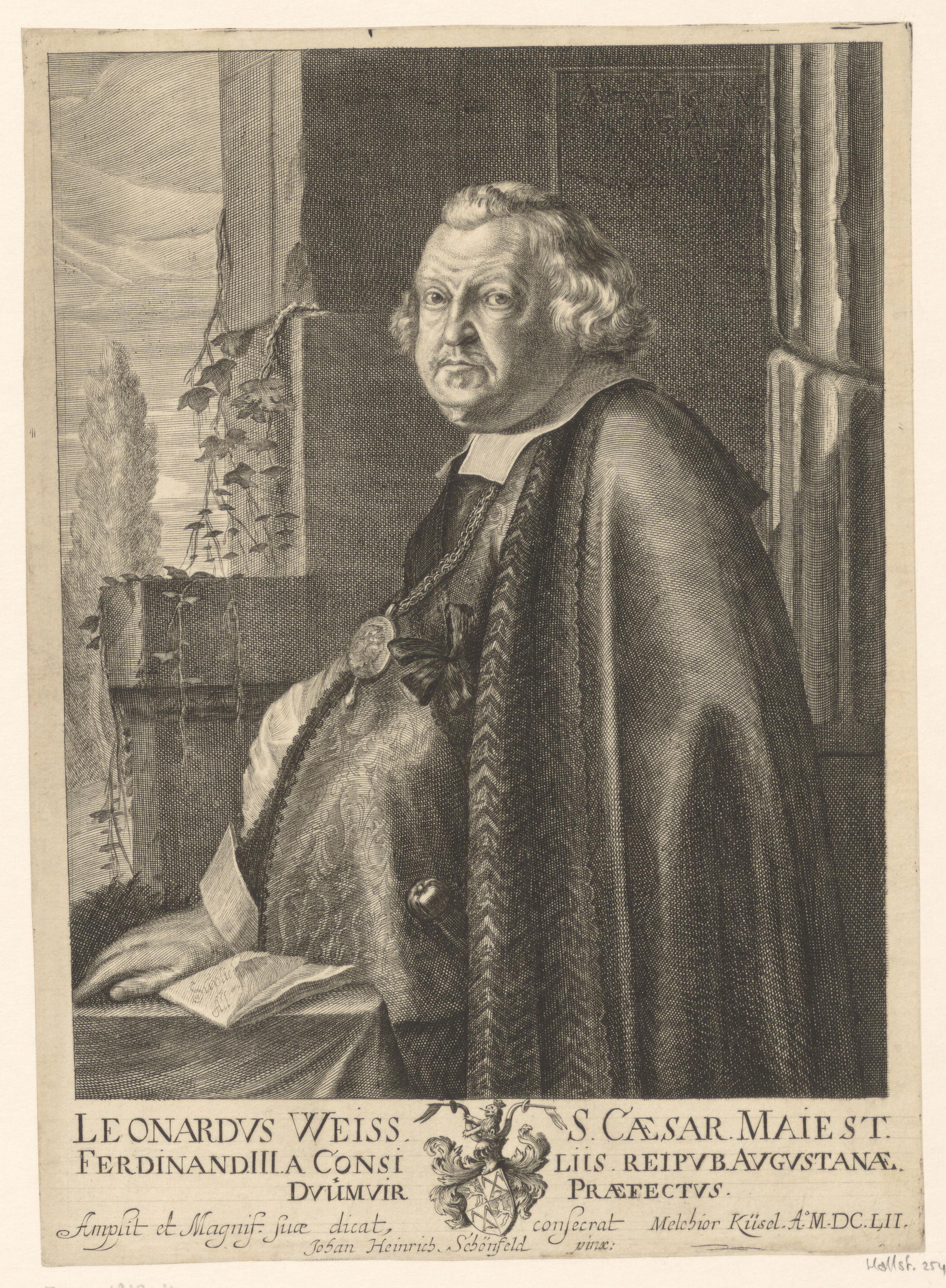 Portret van Leonhard Weiss