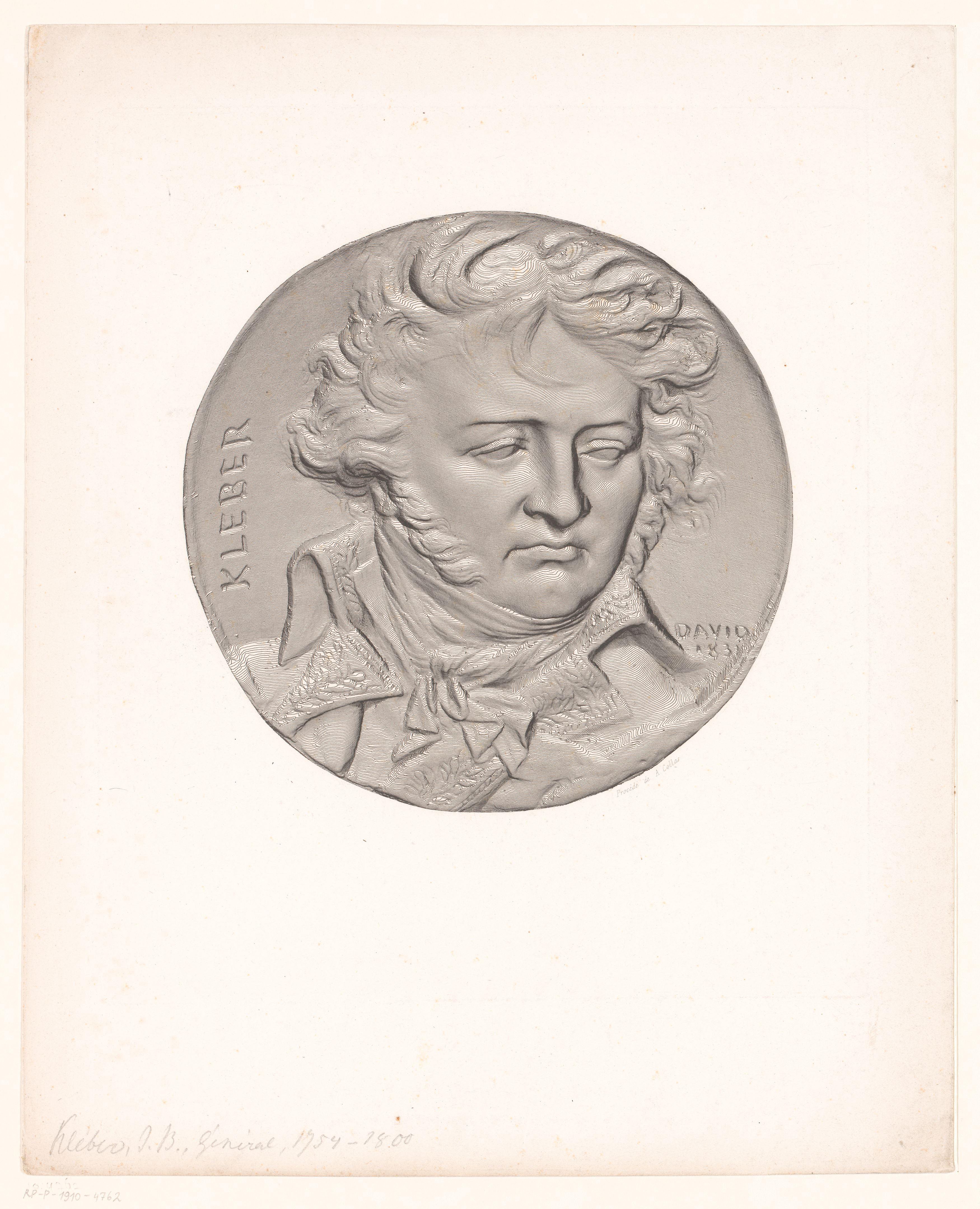 Medaille met portret van Jean-Baptiste Kléber