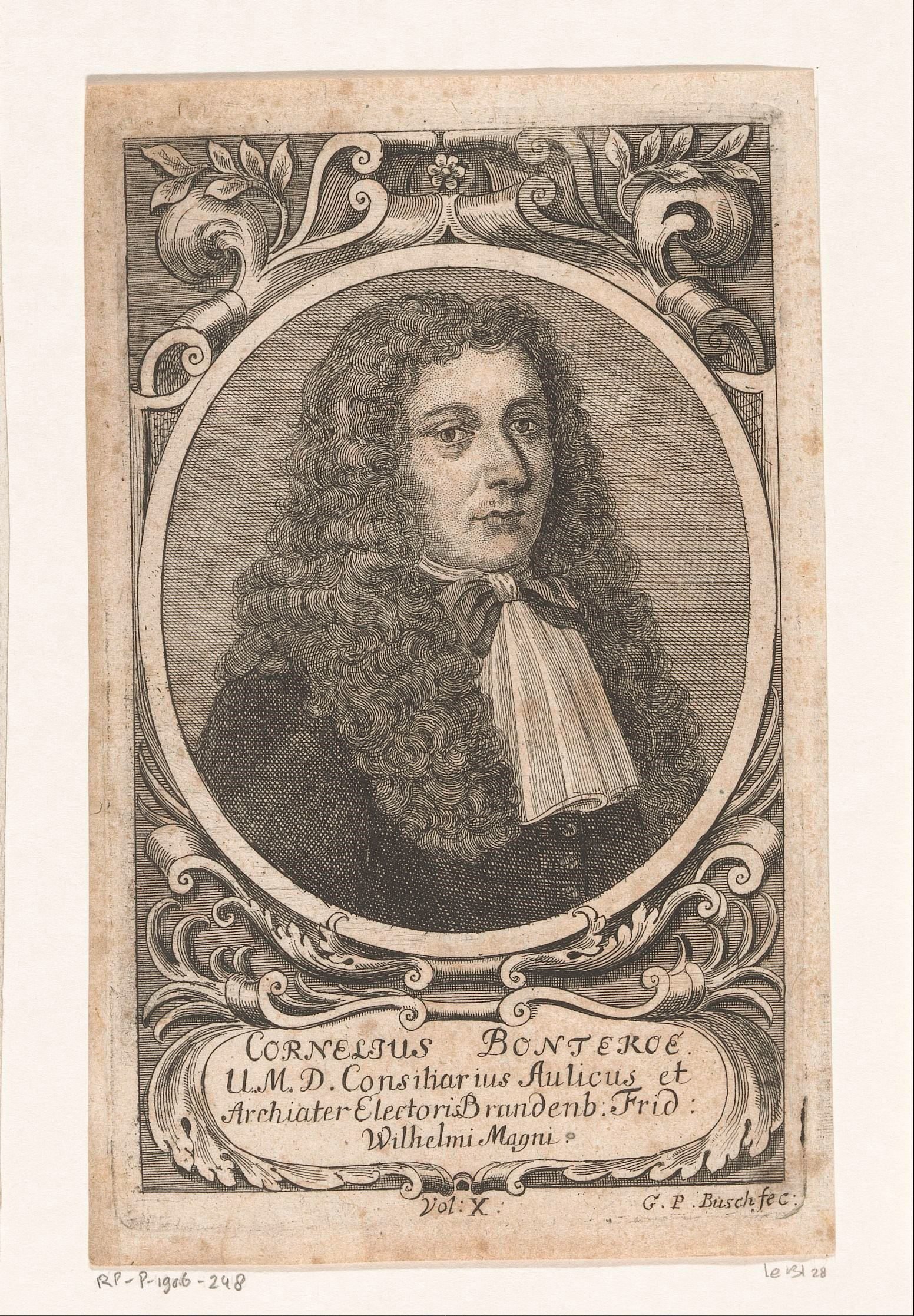 Portret van Cornelis Bontekoe